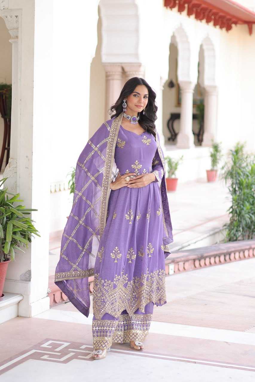 Ynf Crunchi KESH489 1212 Gowns Wedding Collections Wholesale Embroidered Gown Full Sleeve Gowns Sequin Gowns Manufacturer- Kapda Export