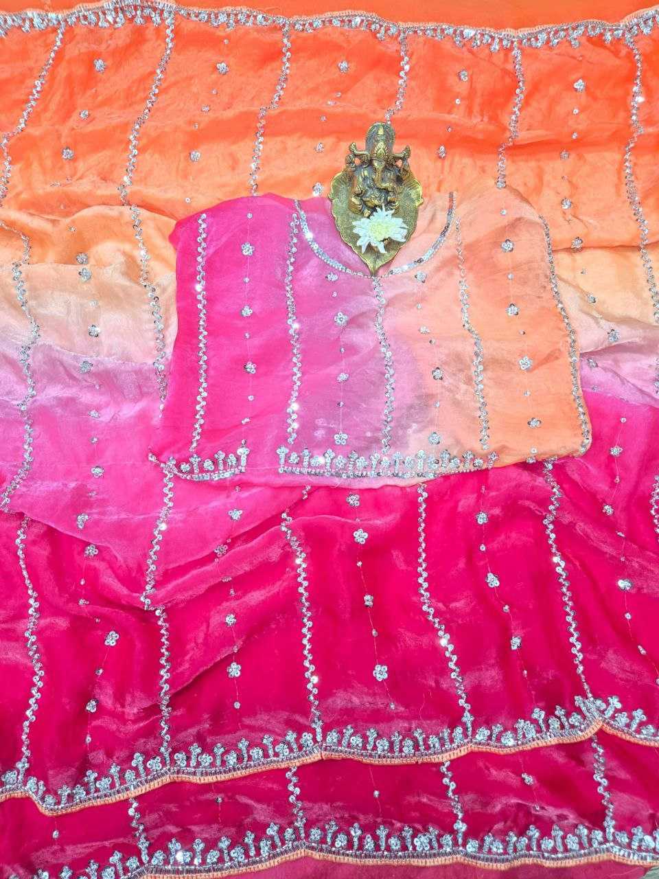 Ynf Crunchi KESH588 HARSHITA Sarees Festive Collections Wholesale Embroidered Sarees Swarovski Sarees Silk Sarees Manufacturer- Kapda Export