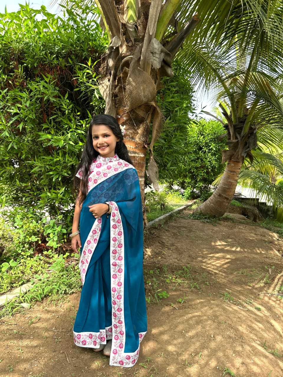 Ynf Dola Silk KESH505 013 Kids Wear Wholesale Kids Saree Dress Kids Festive Wear Kids Wedding Outfits Manufacturer- Kapda Export