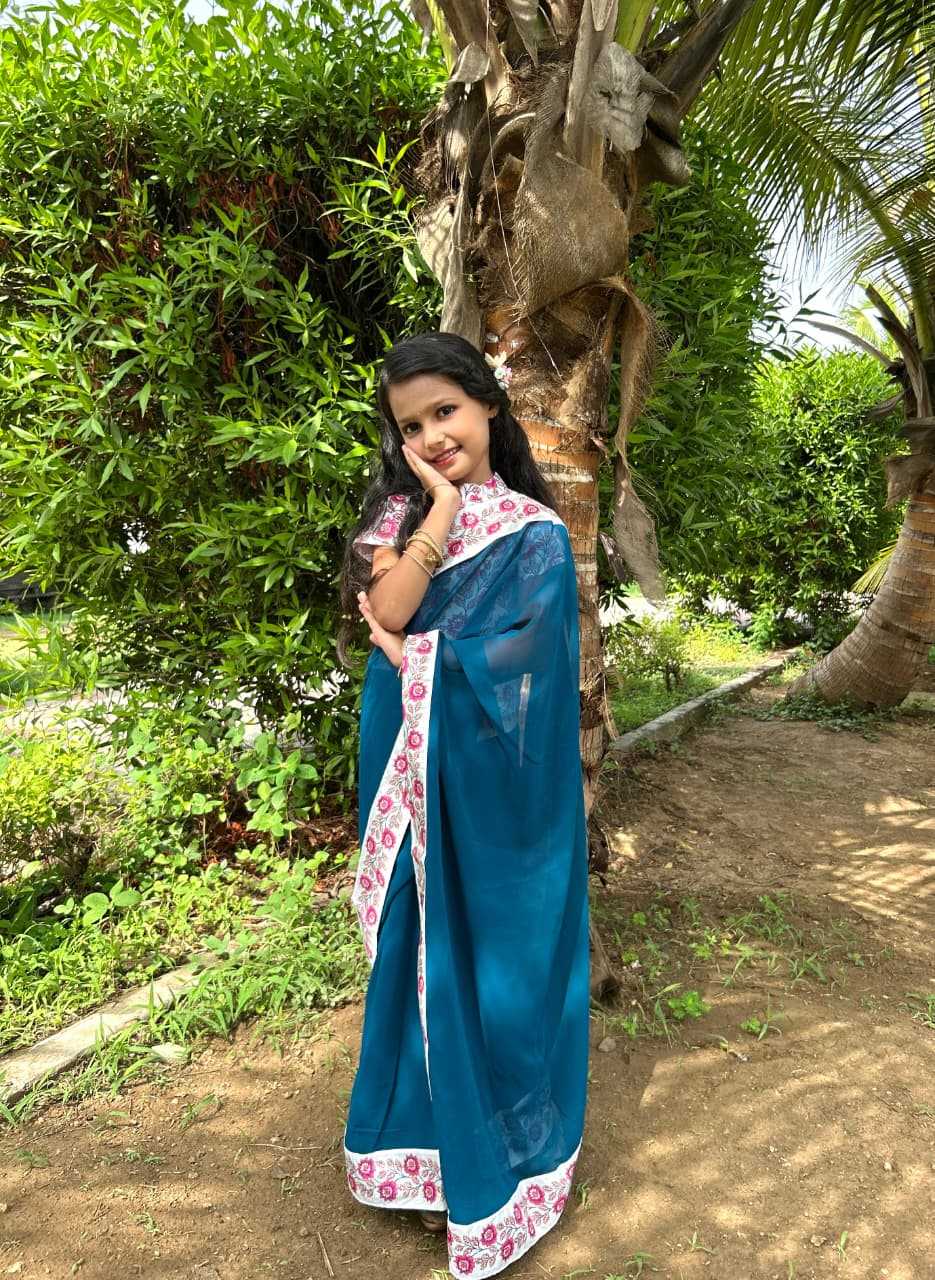Ynf Dola Silk KESH505 013 Kids Wear Wholesale Kids Saree Dress Kids Festive Wear Kids Wedding Outfits Manufacturer- Kapda Export