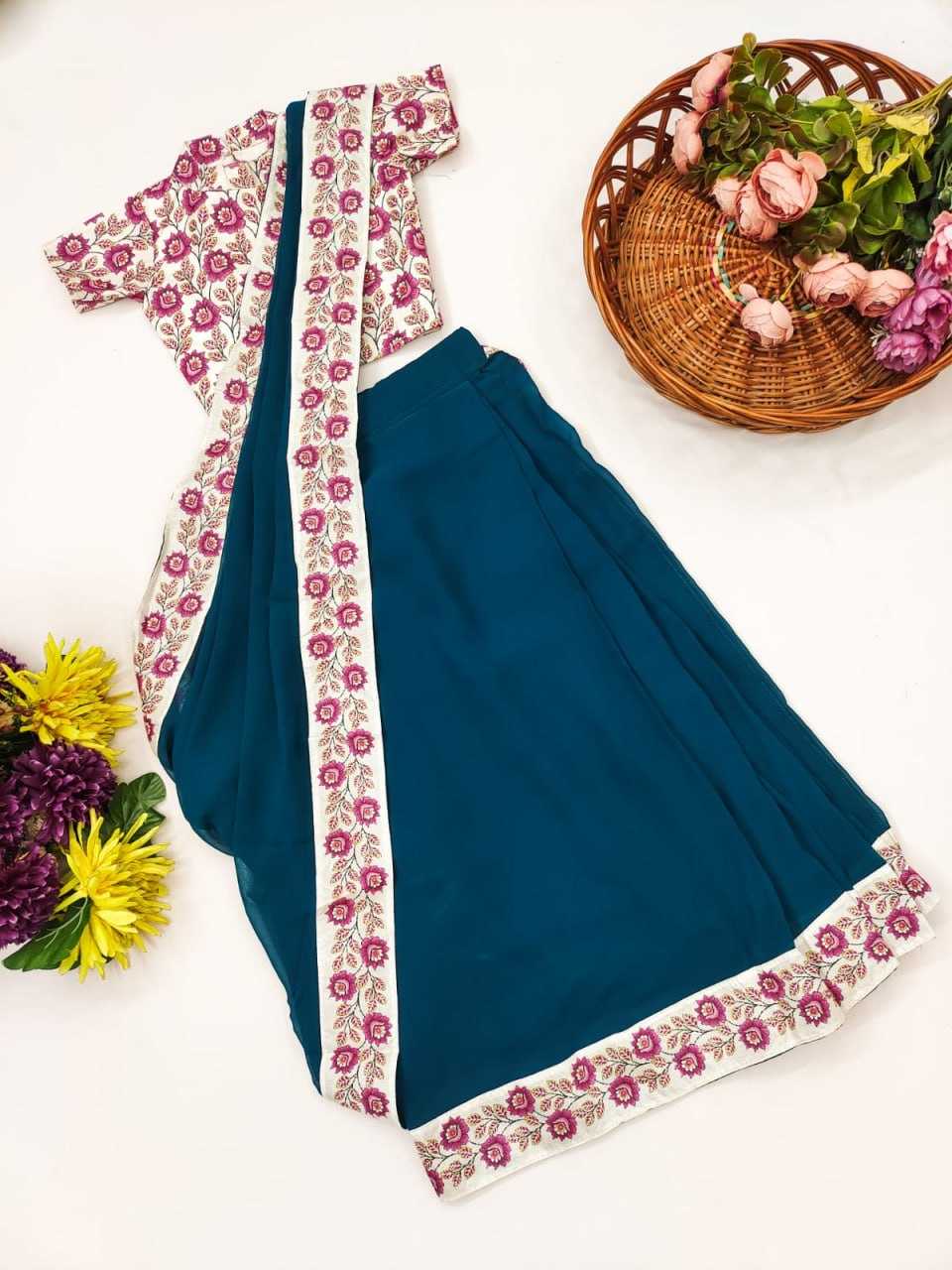 Ynf Dola Silk KESH505 013 Kids Wear Wholesale Kids Saree Dress Kids Festive Wear Kids Wedding Outfits Manufacturer- Kapda Export