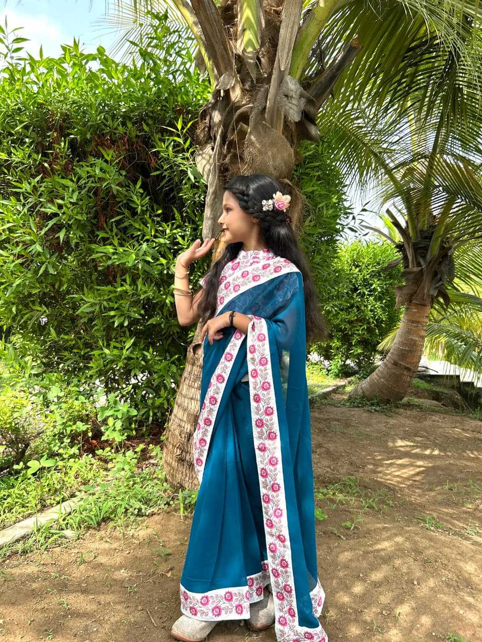Ynf Dola Silk KESH505 013 Kids Wear Wholesale Kids Saree Dress Kids Festive Wear Kids Wedding Outfits Manufacturer- Kapda Export