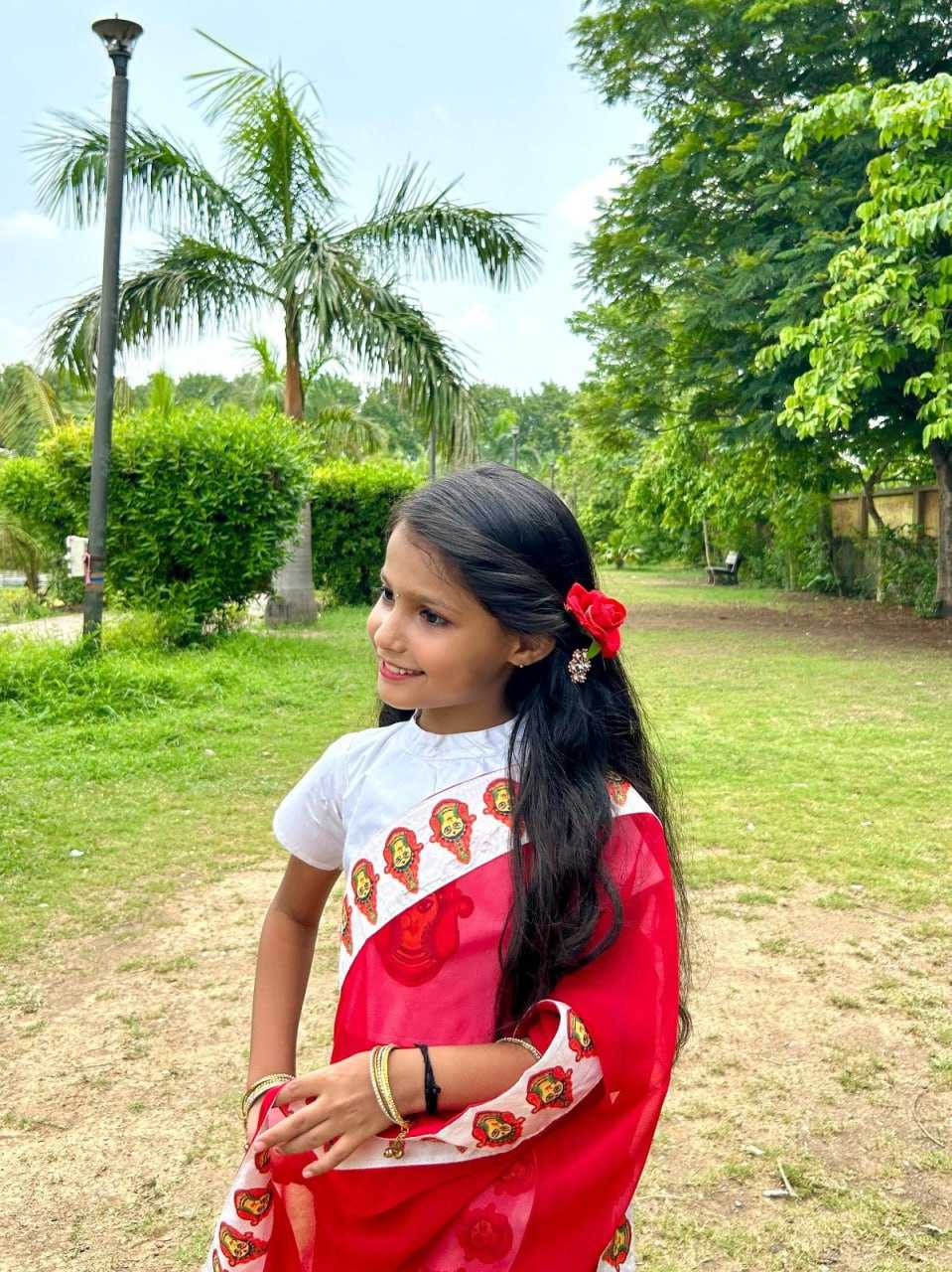 Ynf Dola Silk KESH505 014 Kids Wear Wholesale Kids Saree Dress Kids Festive Wear Kids Party Wear Ethnic Manufacturer- Kapda Export