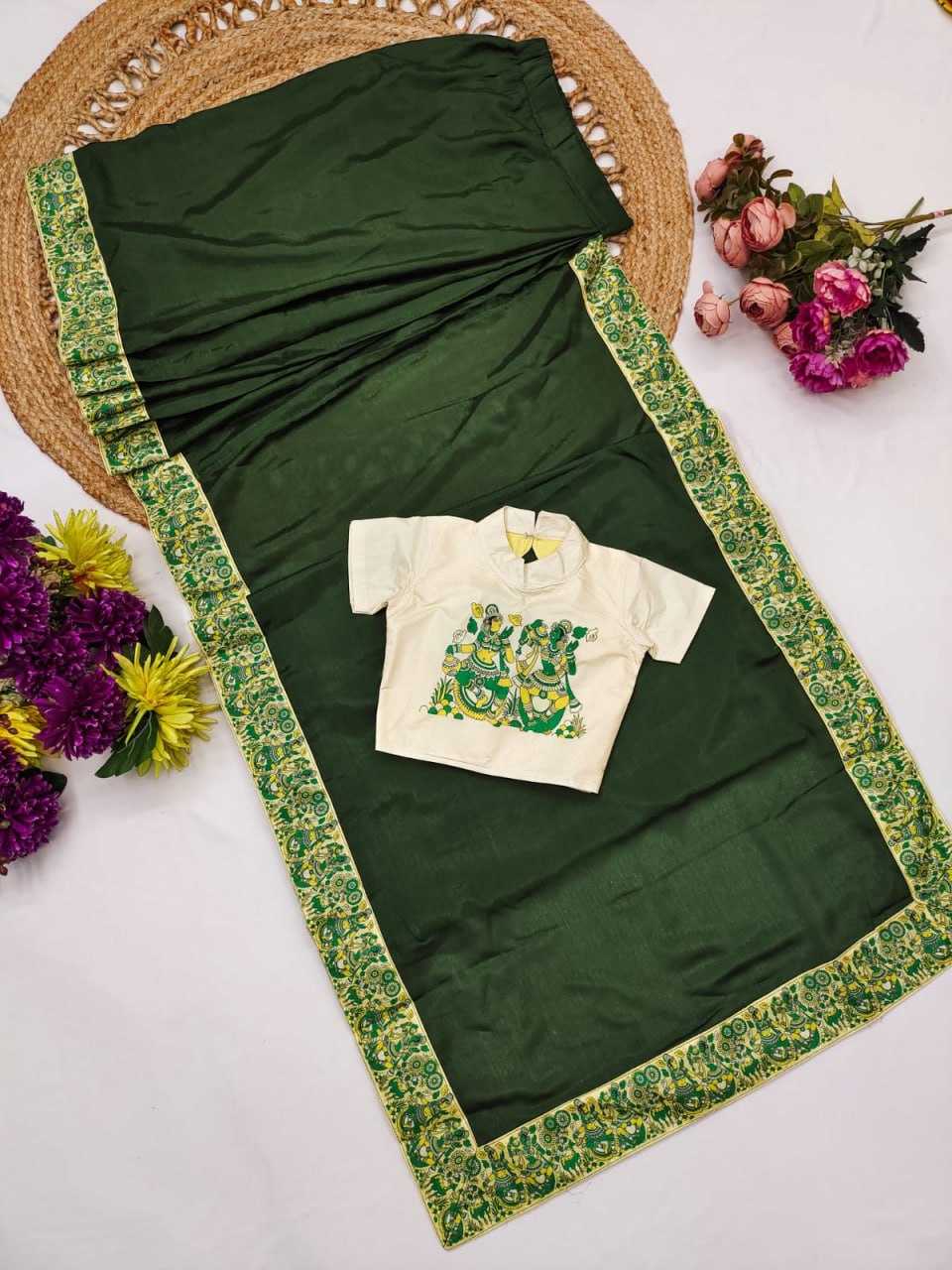 Ynf Dola Silk KESH505 018 Kids Wear Wholesale Kids Saree Dress Kids Festive Wear Kids Party Wear Ethnic Manufacturer- Kapda Export