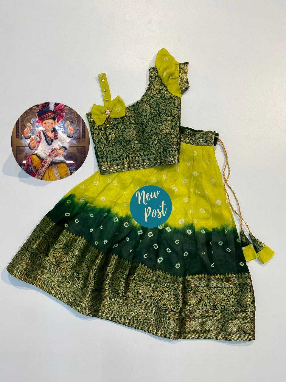 Ynf Dola Silk RIN235 Prachi Kids Wear Wholesale Kids Traditional Outfits Indian Wear For Kids Kids Lehenga Choli Manufacturer- Kapda Export