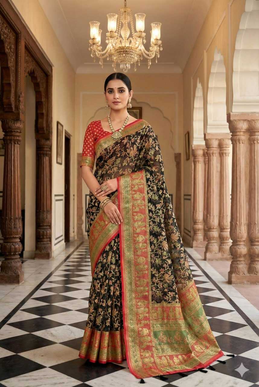 Ynf Dull Moss KESH441 Chandrakala 2 Sarees Wholesale Designer Sarees Printed Sarees Brasso Sarees Manufacturer- Kapda Export