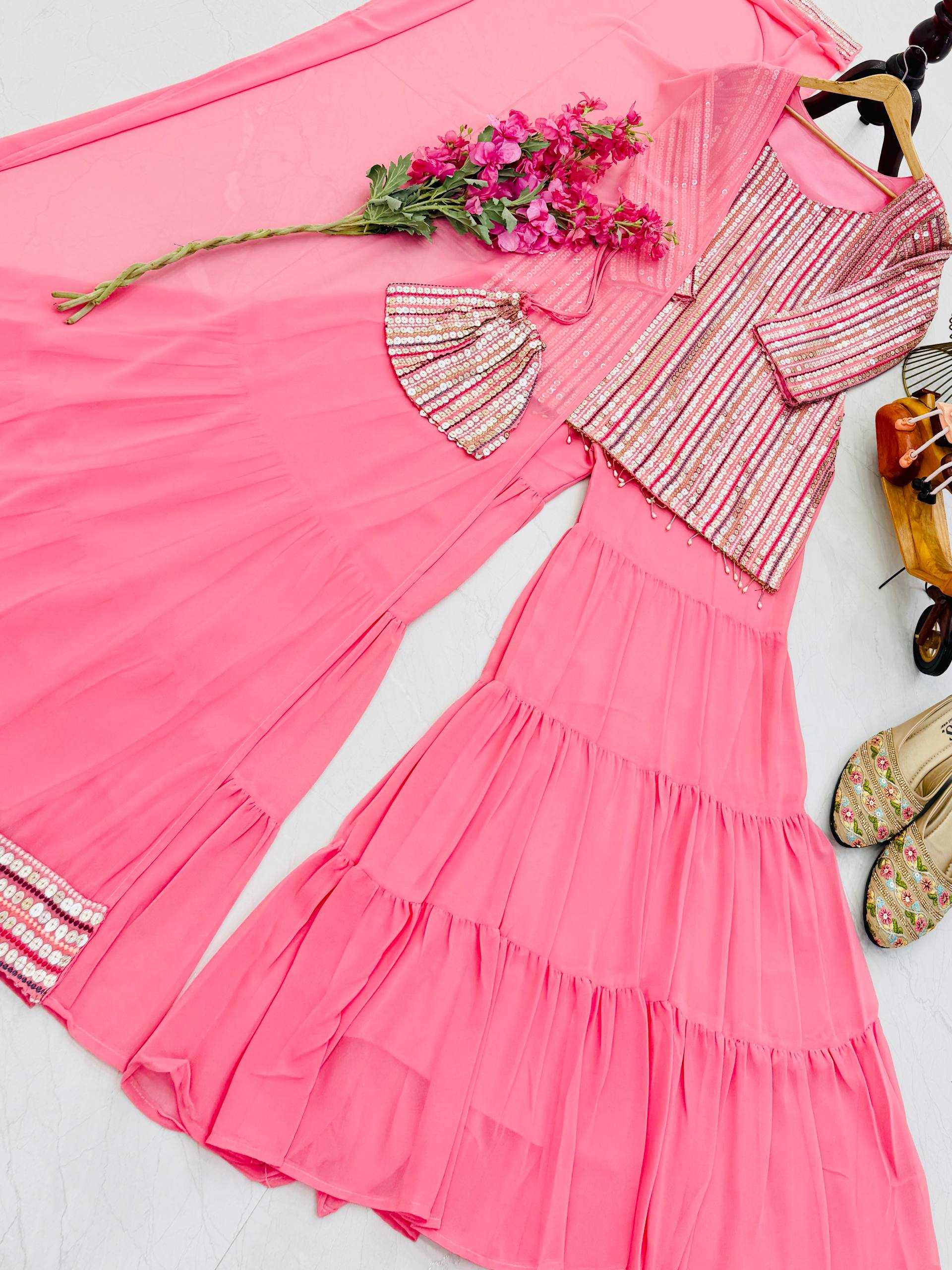 Ynf Faux Georgette KESH158 8004 Kurti Wholesale Kurti Bottom With Dupatta Georgette Kurtis Kurti With Palazzo Manufacturer- Kapda Export