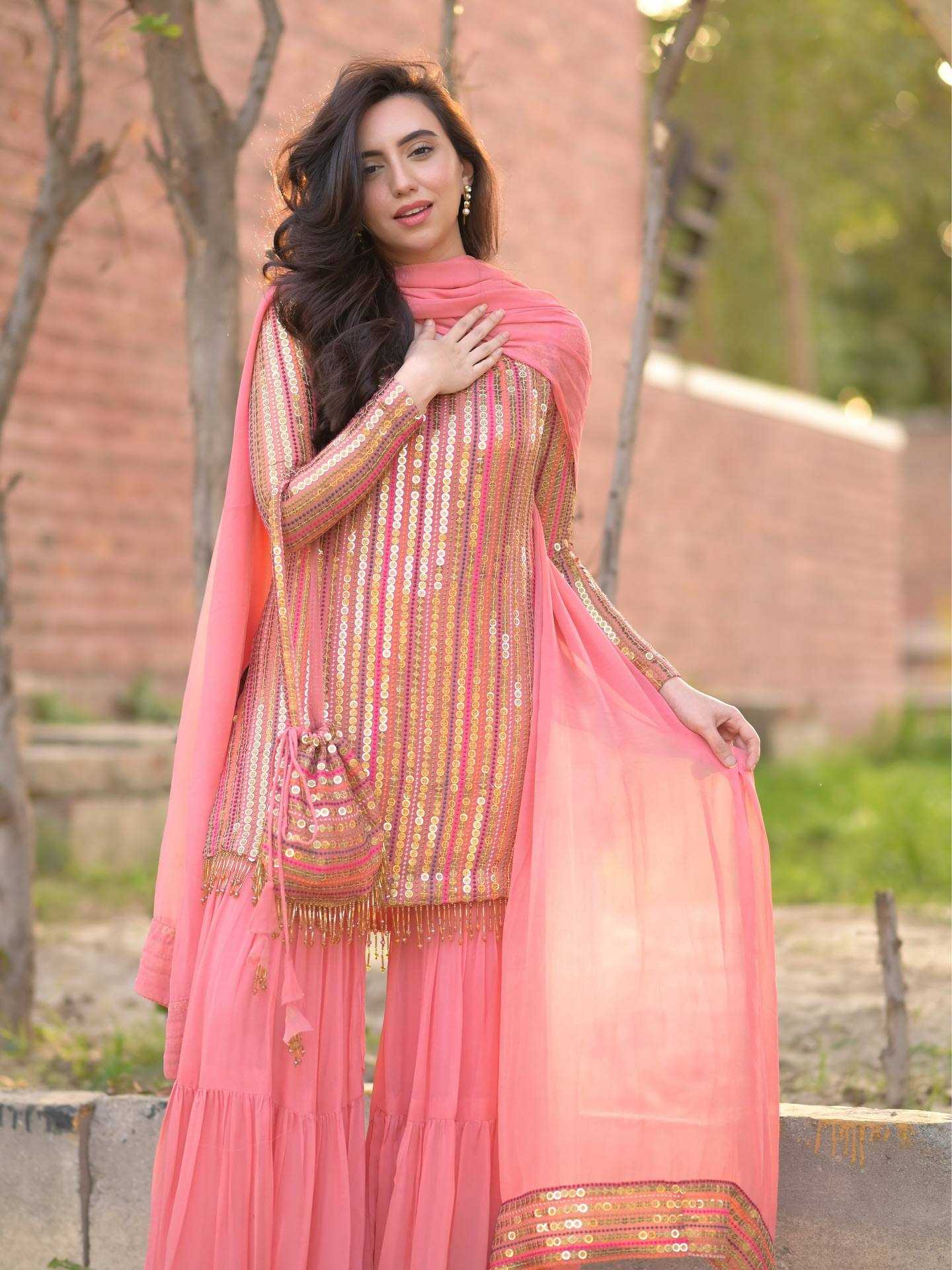 Ynf Faux Georgette KESH158 8004 Kurti Wholesale Kurti Bottom With Dupatta Georgette Kurtis Kurti With Palazzo Manufacturer- Kapda Export