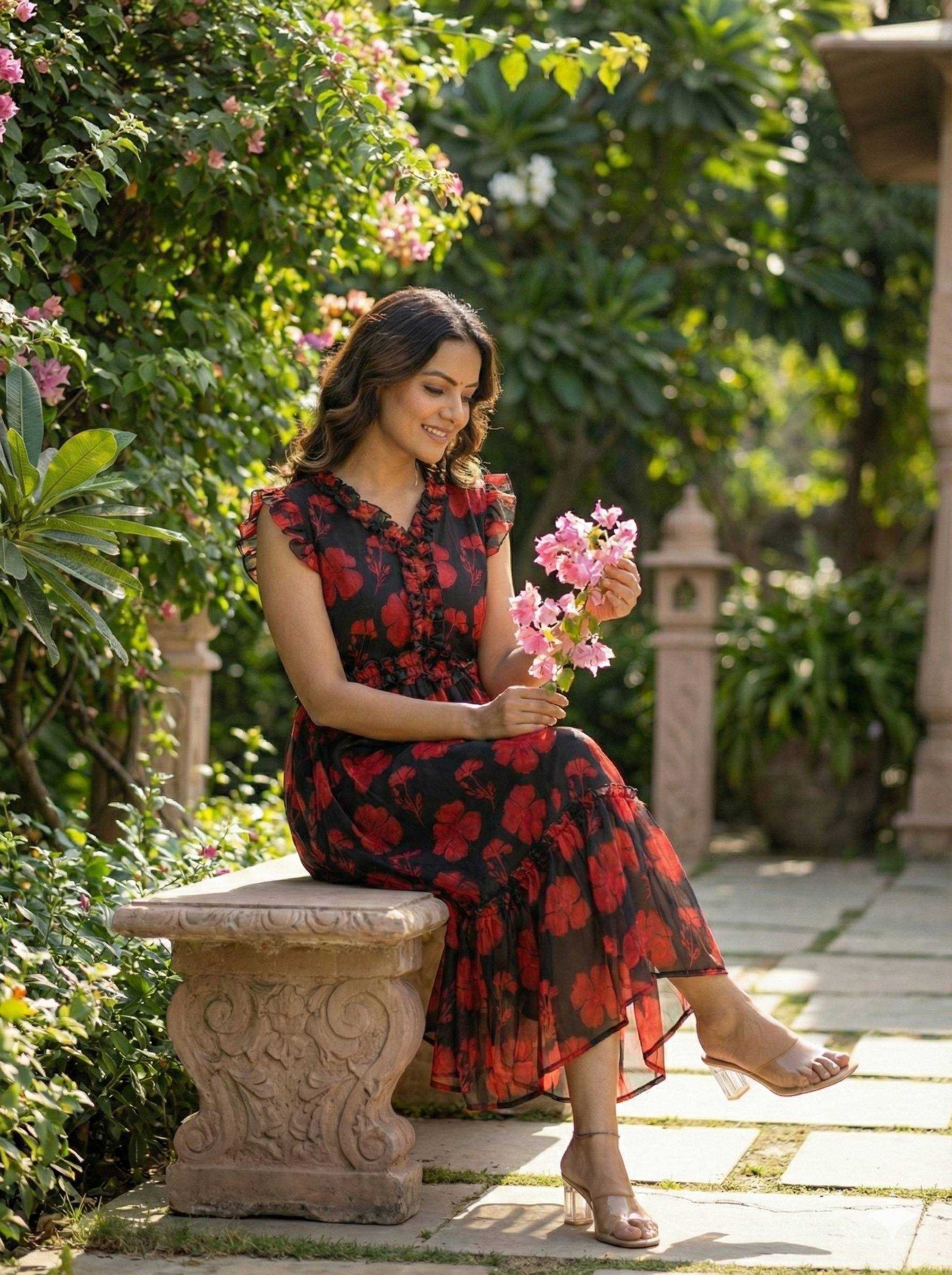 Ynf Faux Georgette KESH210 2439 Suits & Dresses Wholesale Maxi Dresses Party Wear Dresses Silk Dresses Manufacturer- Kapda Export