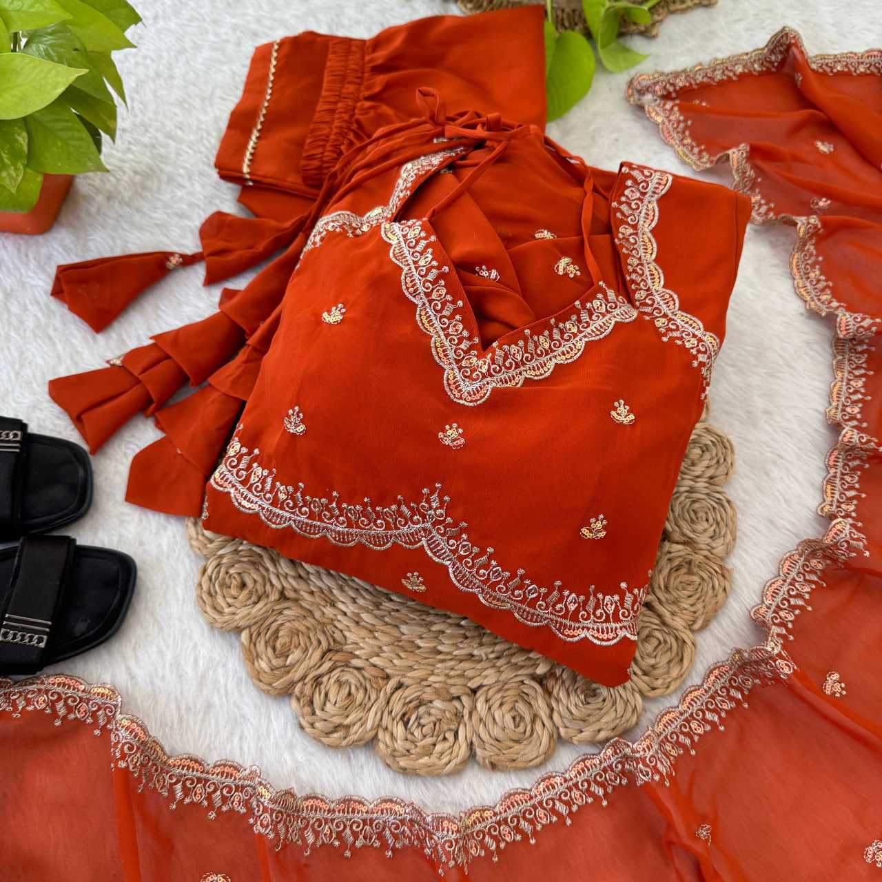 Ynf Faux Georgette KESH513 534 Gowns Wedding Collections Wholesale Georgette Gown Embroidered Gown Lace Gowns Manufacturer- Kapda Export