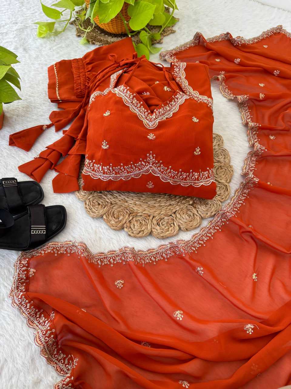 Ynf Faux Georgette KESH513 534 Gowns Wedding Collections Wholesale Georgette Gown Embroidered Gown Lace Gowns Manufacturer- Kapda Export