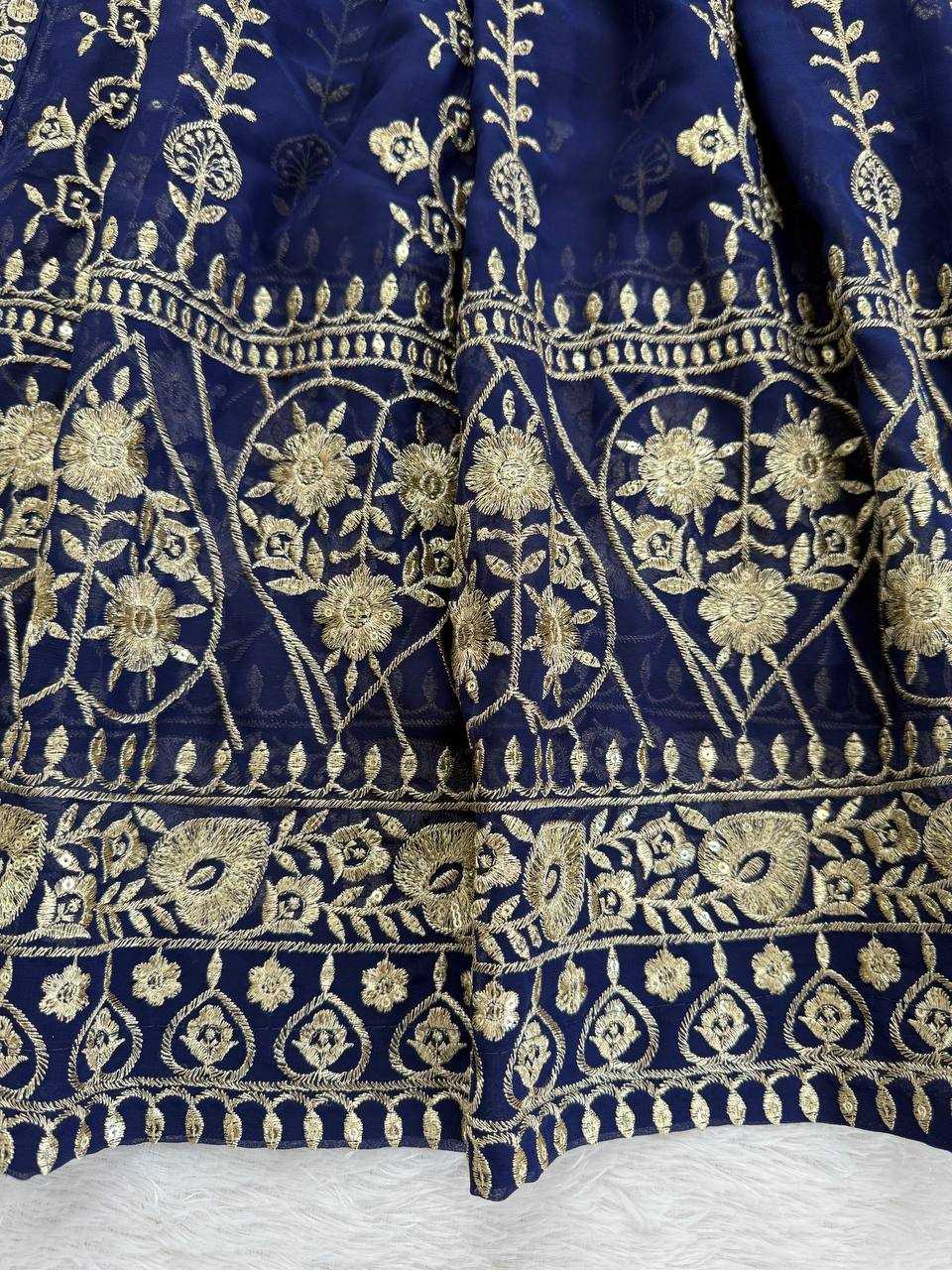 Ynf Faux Georgette RIN133 1554 Gowns Wedding Collections Wholesale Anarkali Gown Georgette Gown Gown With Dupatta Manufacturer- Kapda Export