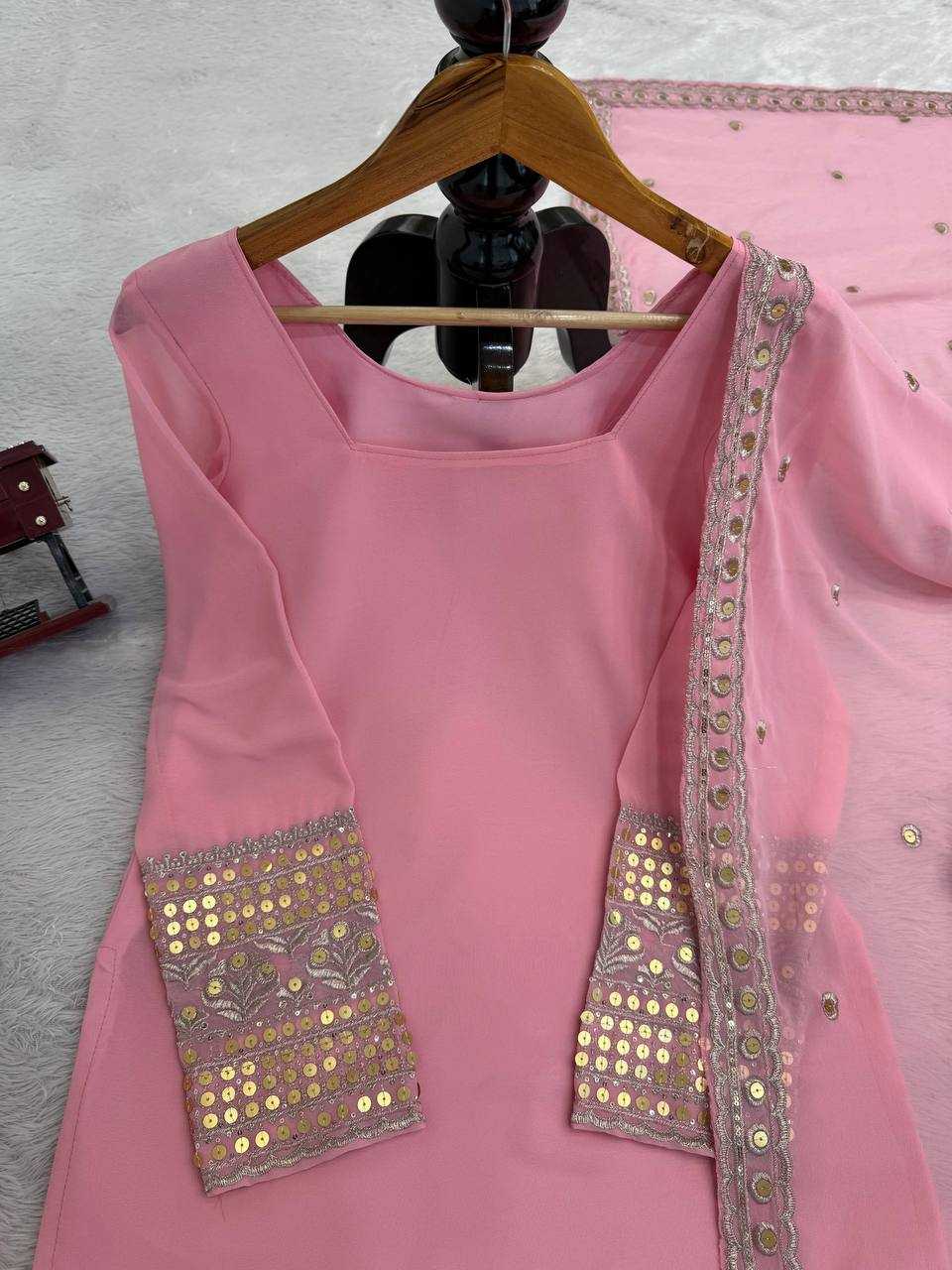 Ynf Faux Georgette RIN162 5962 Suits & Dresses Wholesale Indo Western Dresses Party Wear Dresses Fit And Flare Dresses Manufacturer- Kapda Export