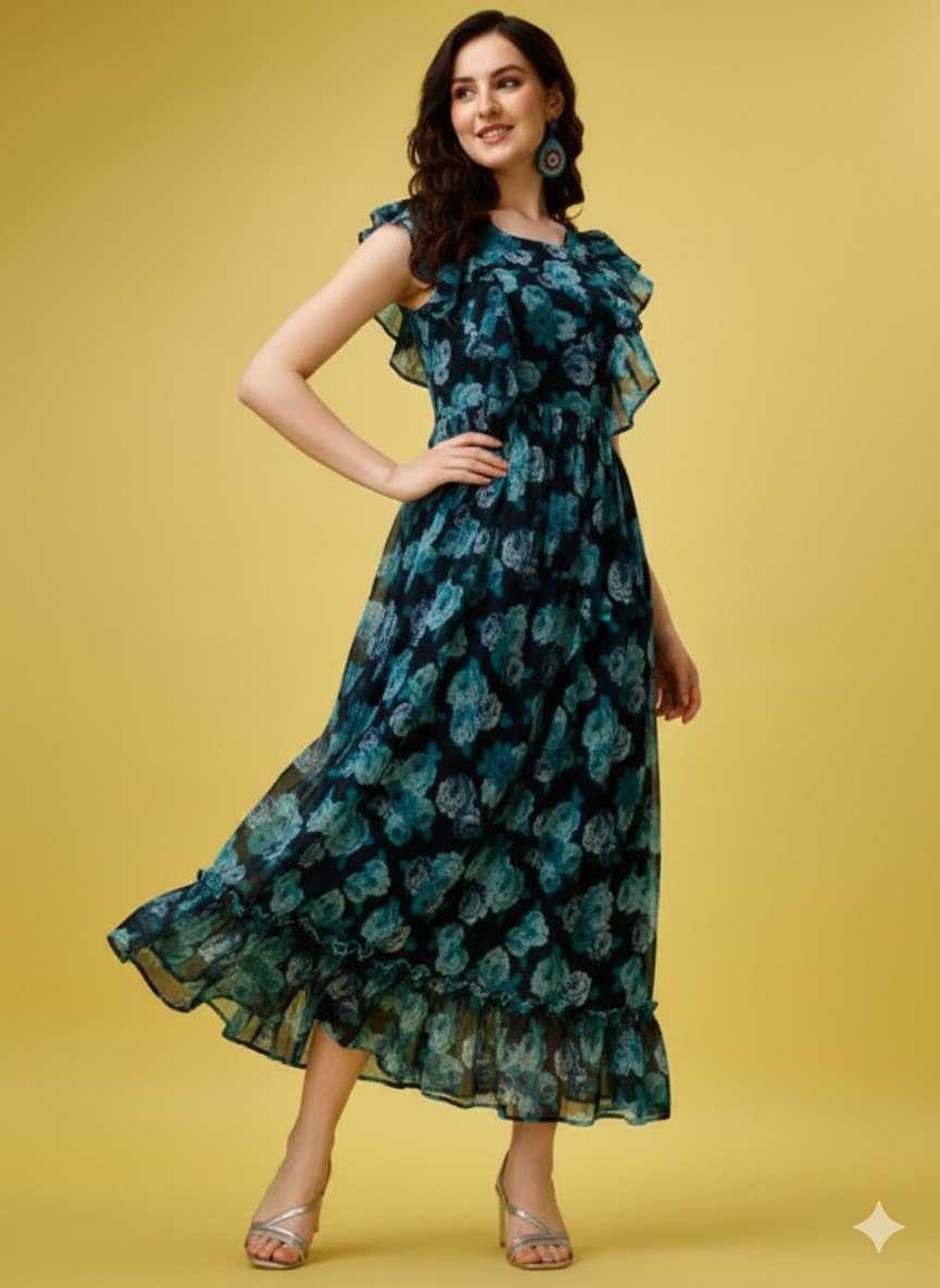 Ynf Georgette KESH559 365 Suits & Dresses Wholesale Designer Suits Printed Dresses Georgette Dresses Manufacturer- Kapda Export