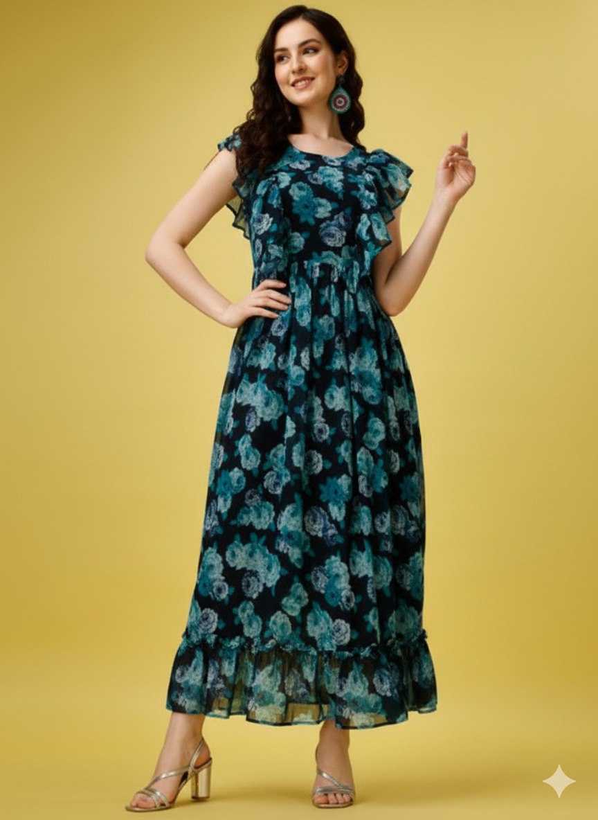 Ynf Georgette KESH559 365 Suits & Dresses Wholesale Designer Suits Printed Dresses Georgette Dresses Manufacturer- Kapda Export