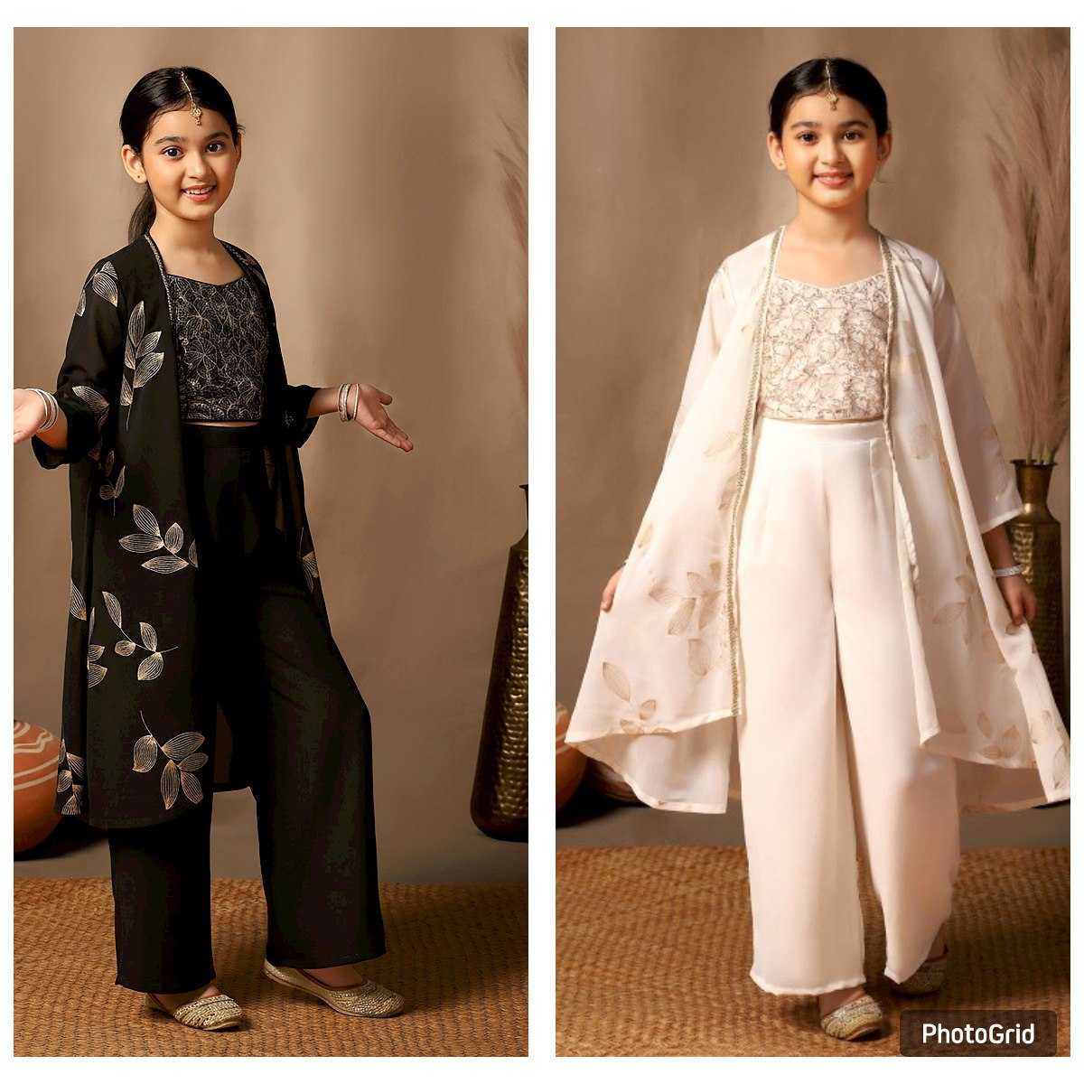 Ynf Georgette KESH642 027 Kids Wear Festive Collections Wholesale Kids Festive Wear Girls Ethnic Wear Kids Party Wear Ethnic Manufacturer- Kapda Export