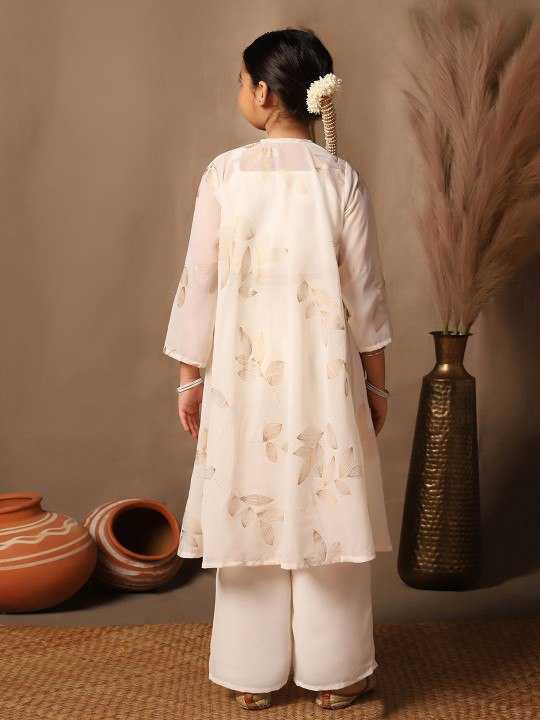 Ynf Georgette KESH642 027 Kids Wear Festive Collections Wholesale Kids Festive Wear Girls Ethnic Wear Kids Party Wear Ethnic Manufacturer- Kapda Export