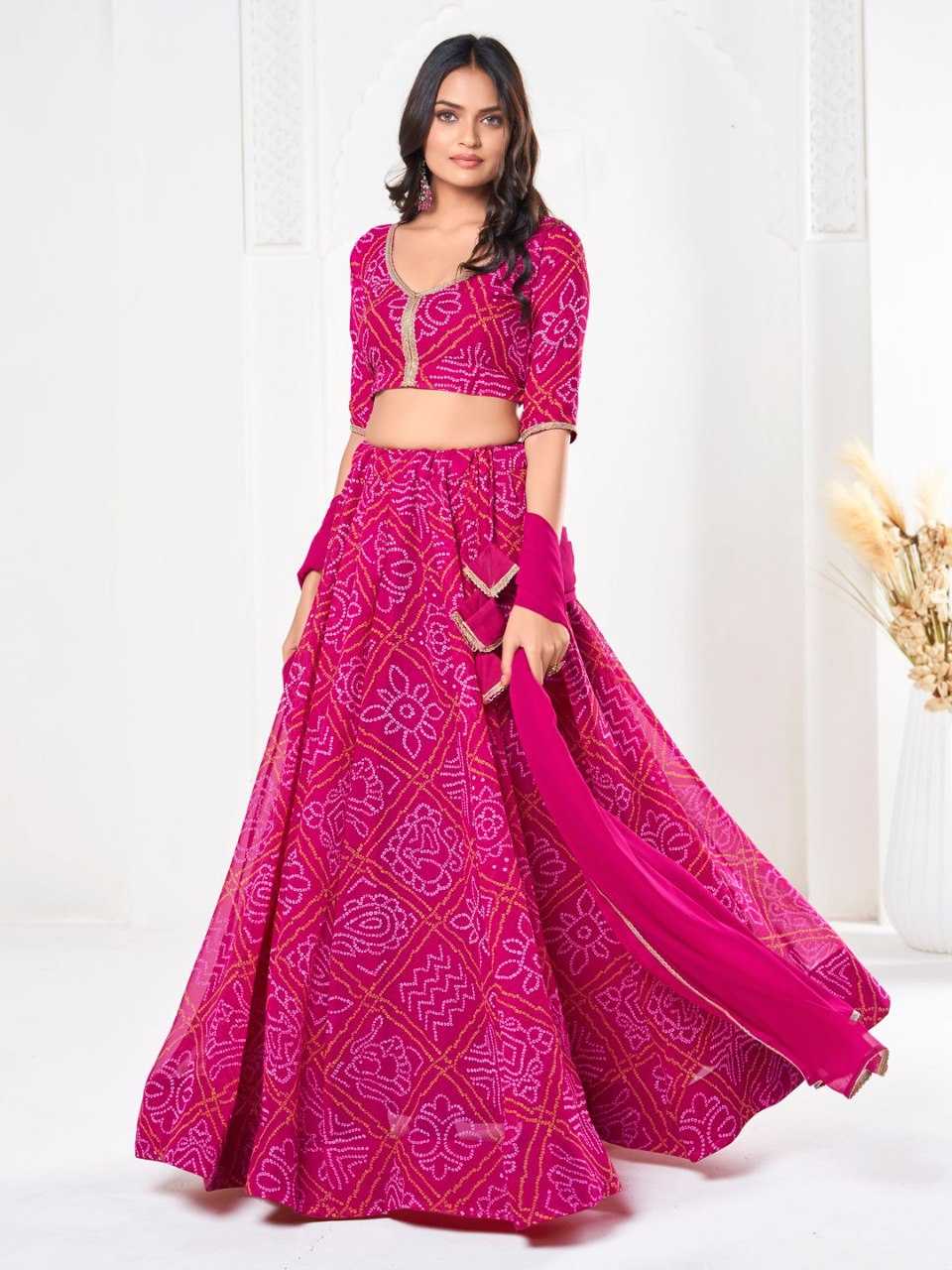 Ynf Georgette KESH643 1010330 Lehengas Wholesale Fancy Lehenga Printed Lehenga Simple Lehenga Manufacturer- Kapda Export