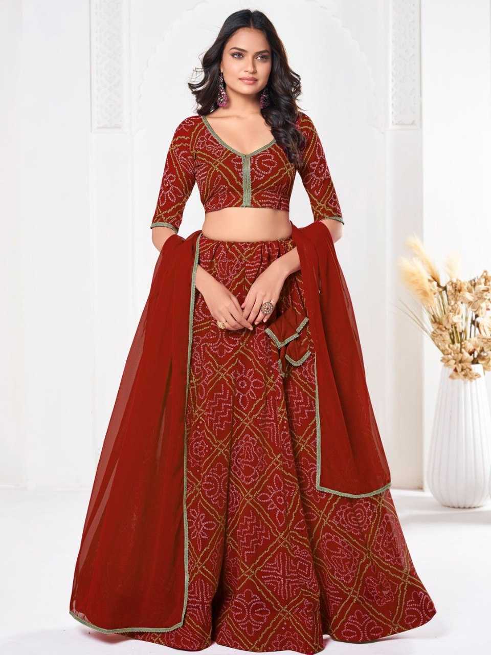 Ynf Georgette KESH643 1010330 Lehengas Wholesale Fancy Lehenga Printed Lehenga Simple Lehenga Manufacturer- Kapda Export
