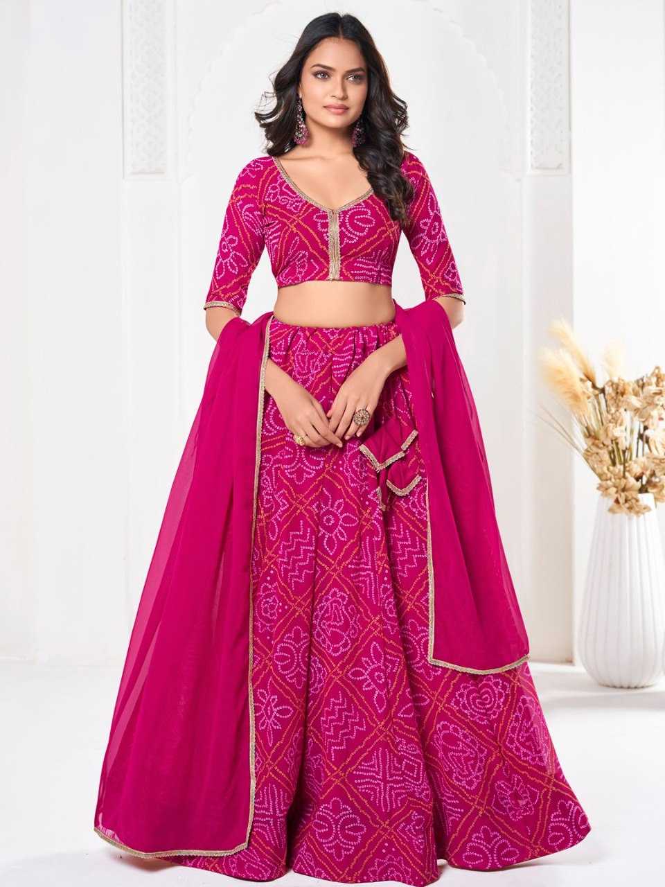Ynf Georgette KESH643 1010330 Lehengas Wholesale Fancy Lehenga Printed Lehenga Simple Lehenga Manufacturer- Kapda Export