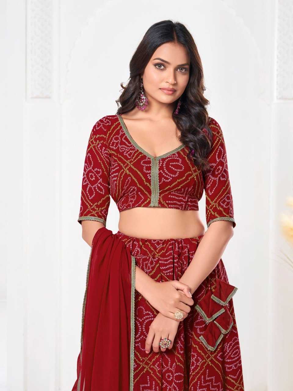 Ynf Georgette KESH643 1010330 Lehengas Wholesale Fancy Lehenga Printed Lehenga Simple Lehenga Manufacturer- Kapda Export