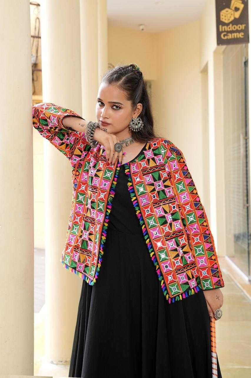 Ynf Georgette KESH643 49 Gowns Festive Collections Wholesale Designer Gowns Indo-Western Gown With Jacket Navratri Dresses Manufacturer- Kapda Export