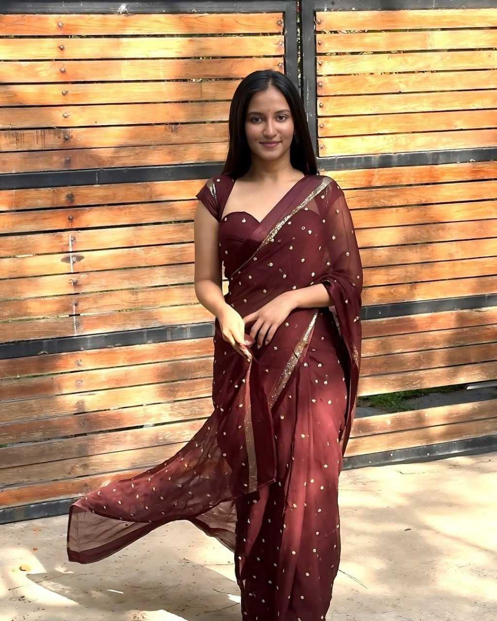 Ynf Georgette KESH668 060 Sarees Wholesale Fancy Sarees Georgette Sarees Ladies Sarees Manufacturer- Kapda Export