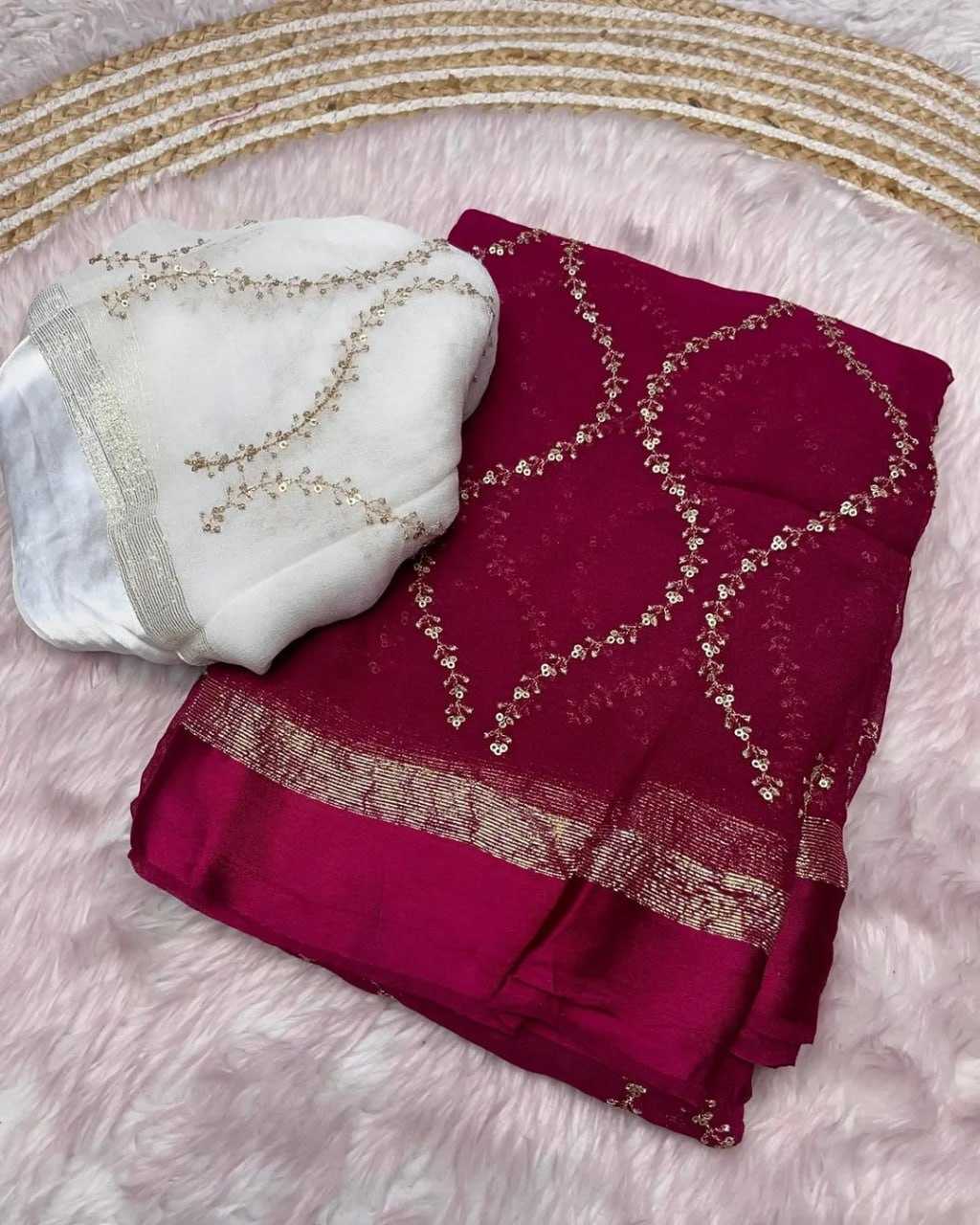 Ynf Georgette KESH668 061 Sarees Wholesale Fancy Sarees Georgette Sarees Ladies Sarees Manufacturer- Kapda Export