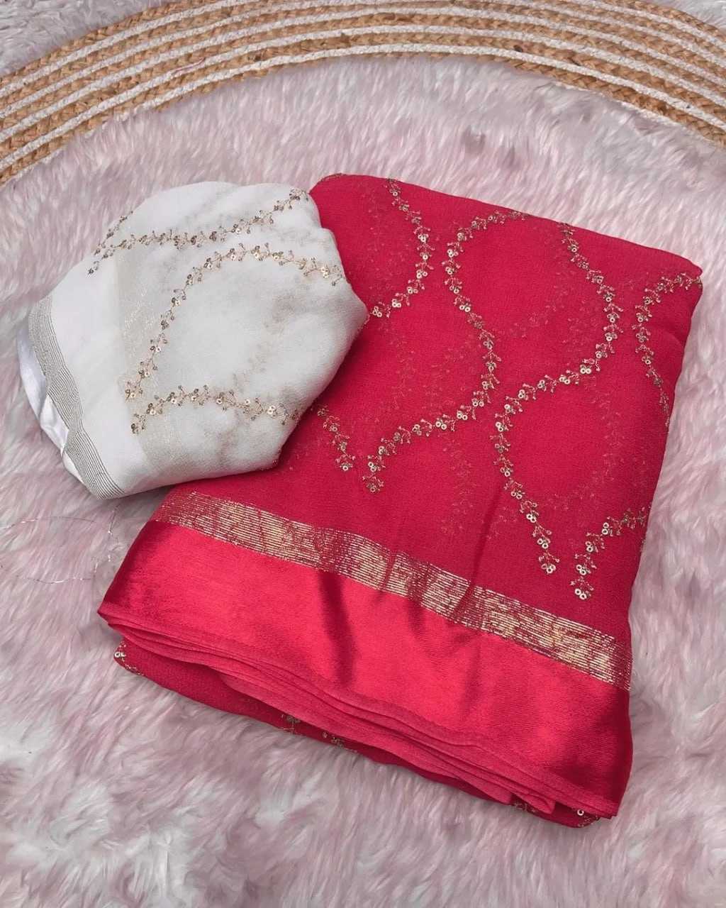 Ynf Georgette KESH668 061 Sarees Wholesale Fancy Sarees Georgette Sarees Ladies Sarees Manufacturer- Kapda Export