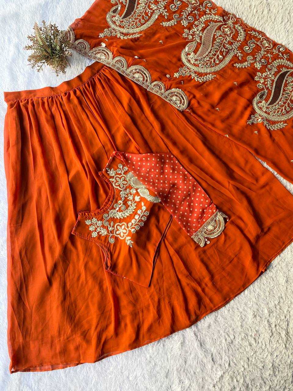 Ynf Georgette KESH678 400 Lehengas Festive Collections Wholesale Embroidered Lehenga Heavy Lehenga Eid Collections Manufacturer- Kapda Export