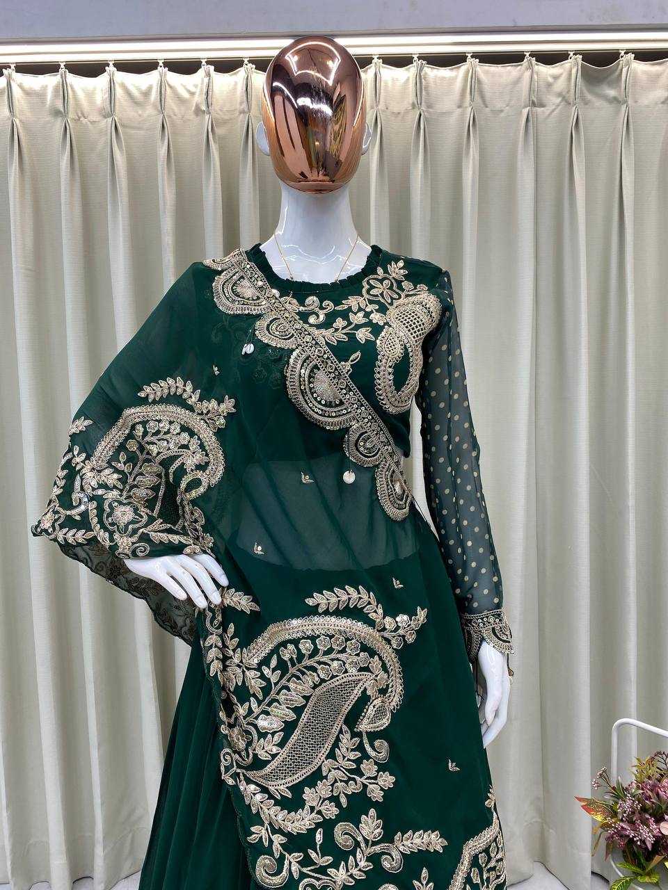 Ynf Georgette KESH678 400 Lehengas Festive Collections Wholesale Embroidered Lehenga Heavy Lehenga Eid Collections Manufacturer- Kapda Export