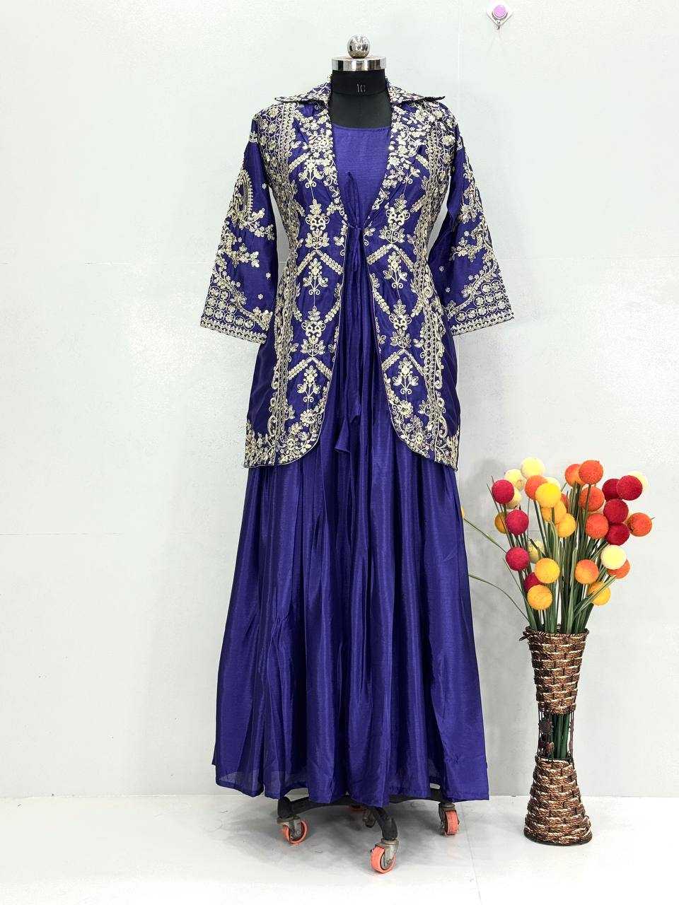 Ynf Heavy Chinnon Silk KESH560 1711 Suits & Dresses Western Wears Wedding Collections Wholesale Embroidered Dresses Gown Dresses Wedding Outfits Manufacturer- Kapda Export