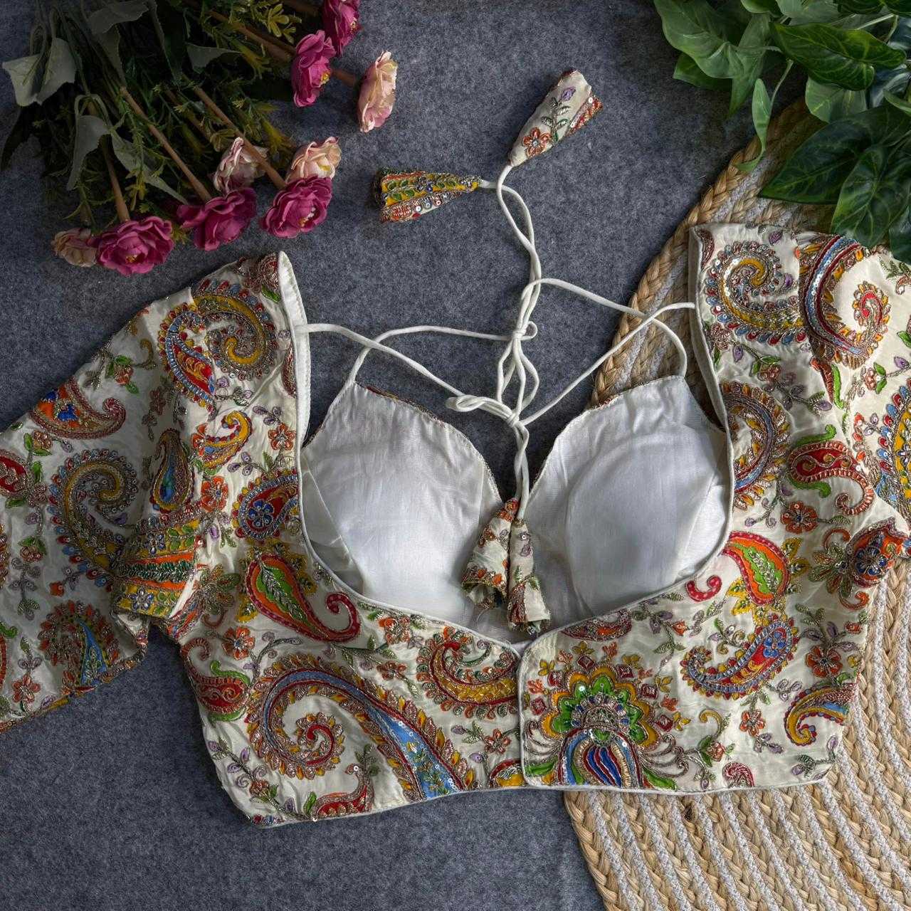 Ynf Heavy Crepe RIN235 Kaveri Readymade Blouses Festive Collections Wholesale Printed Blouse Party Wear Blouse Navratri Blouses Manufacturer- Kapda Export