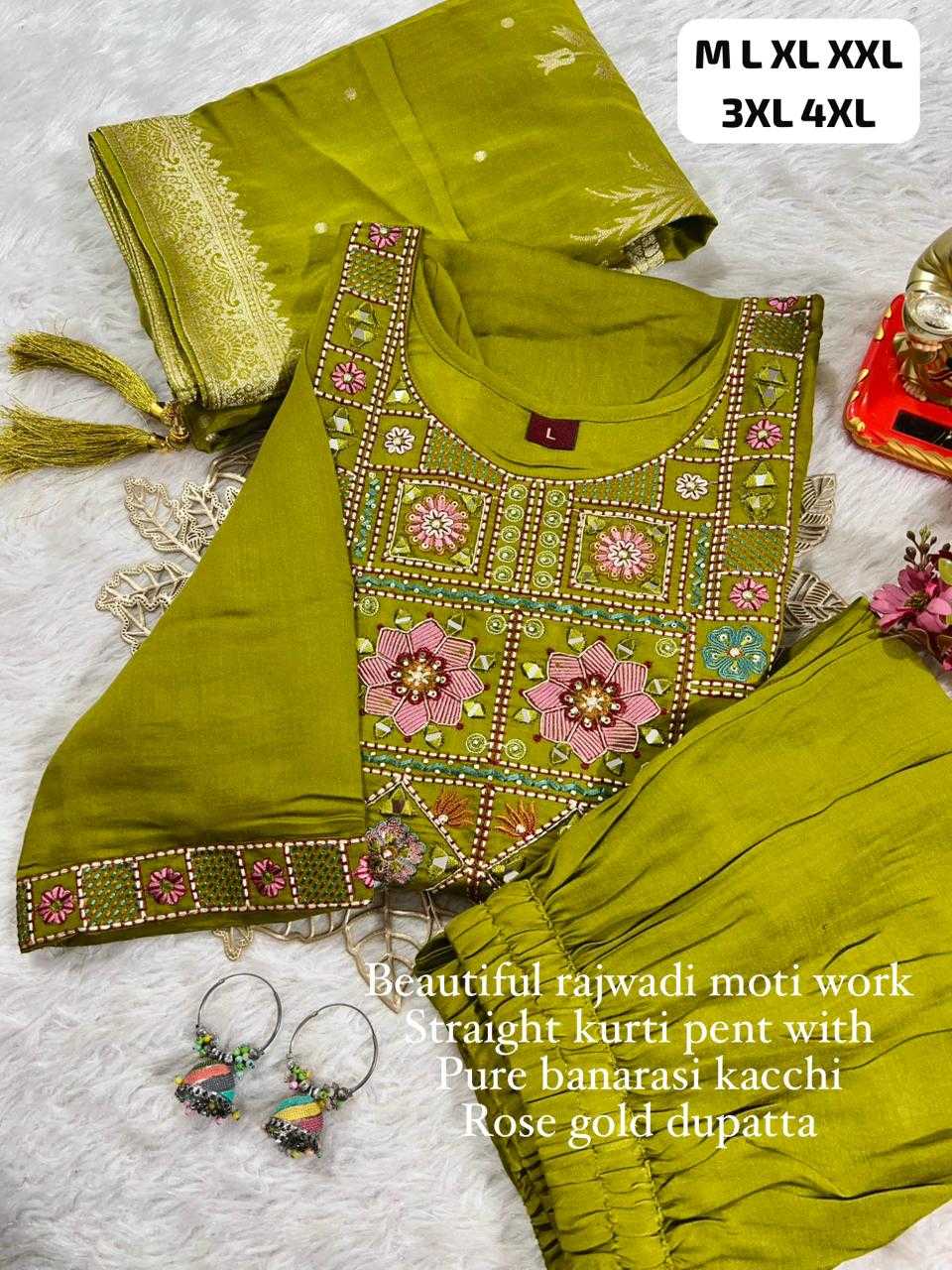 Ynf Heavy Muslin KESH594 MAHI Kurti Wholesale Festive Kurtis Designer Kurtis Round Neck Kurtis Manufacturer- Kapda Export