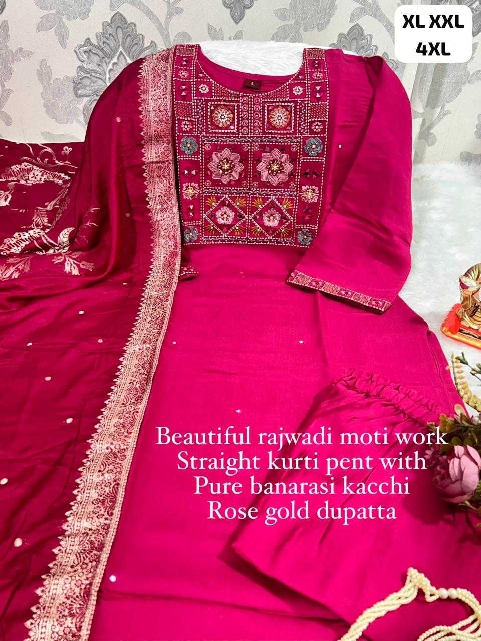 Ynf Heavy Muslin KESH594 MAHI Kurti Wholesale Festive Kurtis Designer Kurtis Round Neck Kurtis Manufacturer- Kapda Export