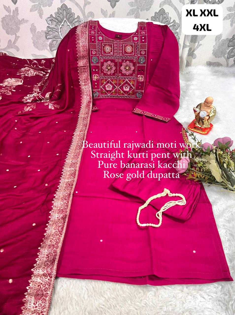 Ynf Heavy Muslin KESH594 MAHI Kurti Wholesale Festive Kurtis Designer Kurtis Round Neck Kurtis Manufacturer- Kapda Export