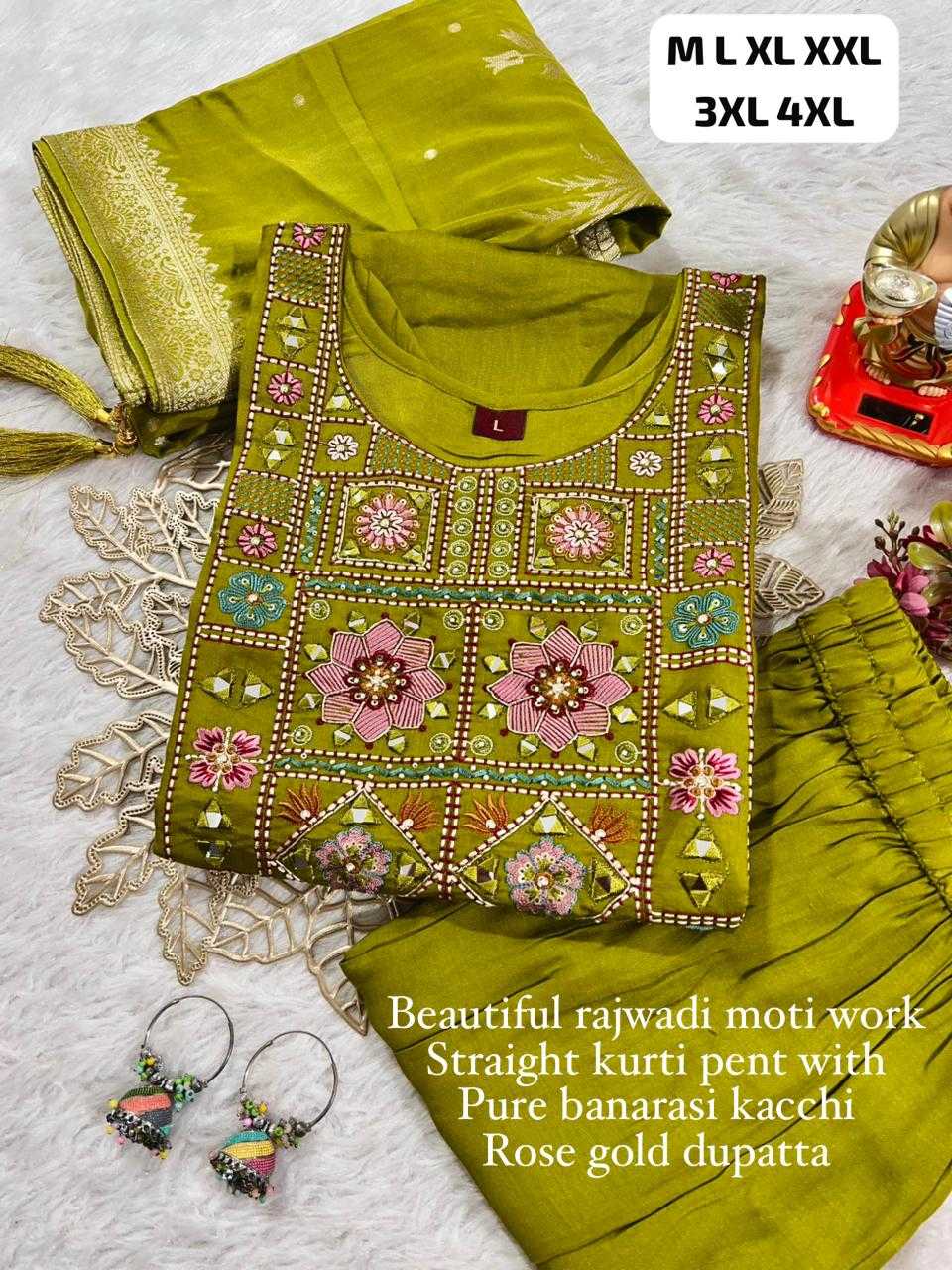 Ynf Heavy Muslin KESH594 MAHI Kurti Wholesale Festive Kurtis Designer Kurtis Round Neck Kurtis Manufacturer- Kapda Export