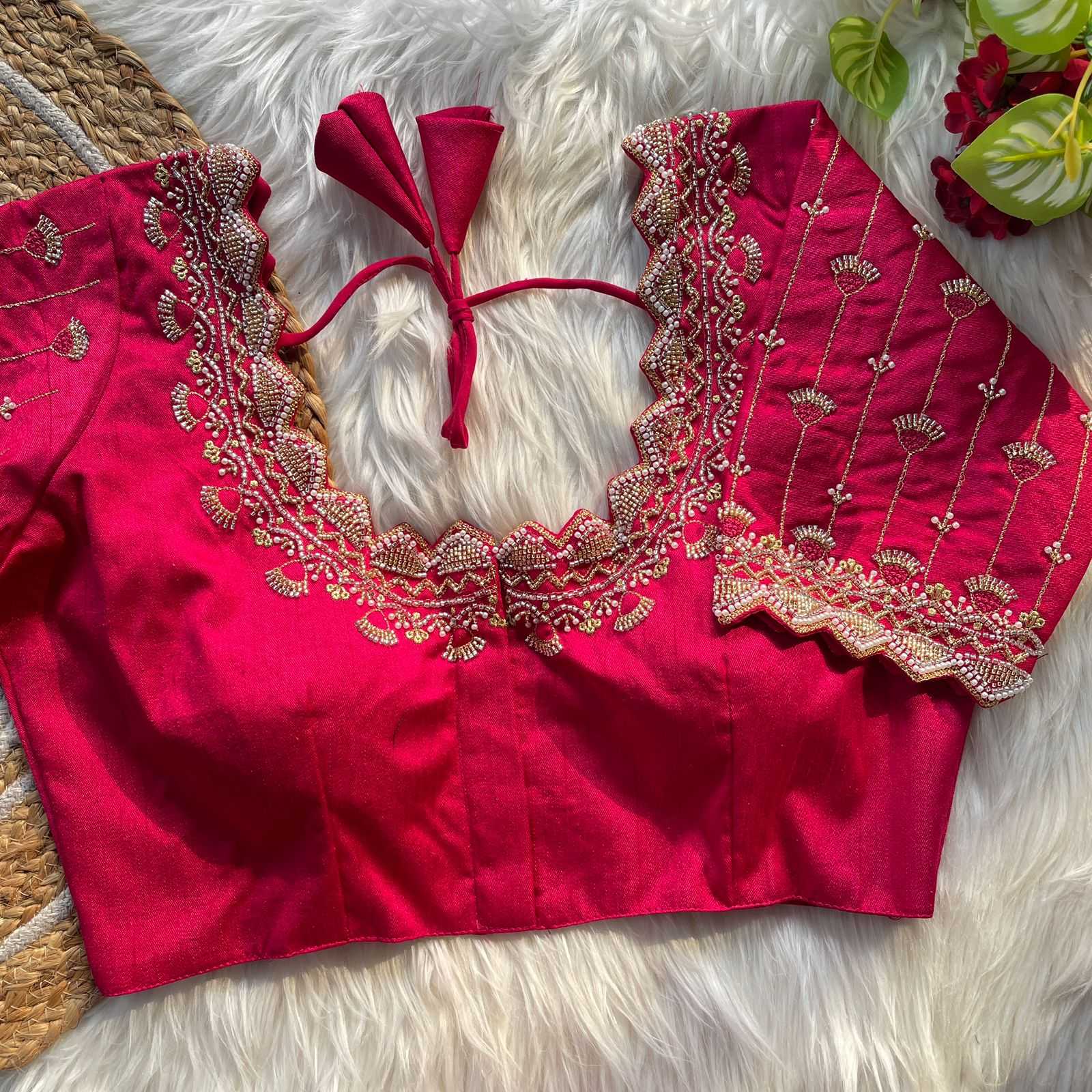 Ynf Heavy Roman Silk KESH426 Anvesha Readymade Blouses Wholesale Blouse Sequence Embroidery Blouse Designer Blouse Manufacturer- Kapda Export