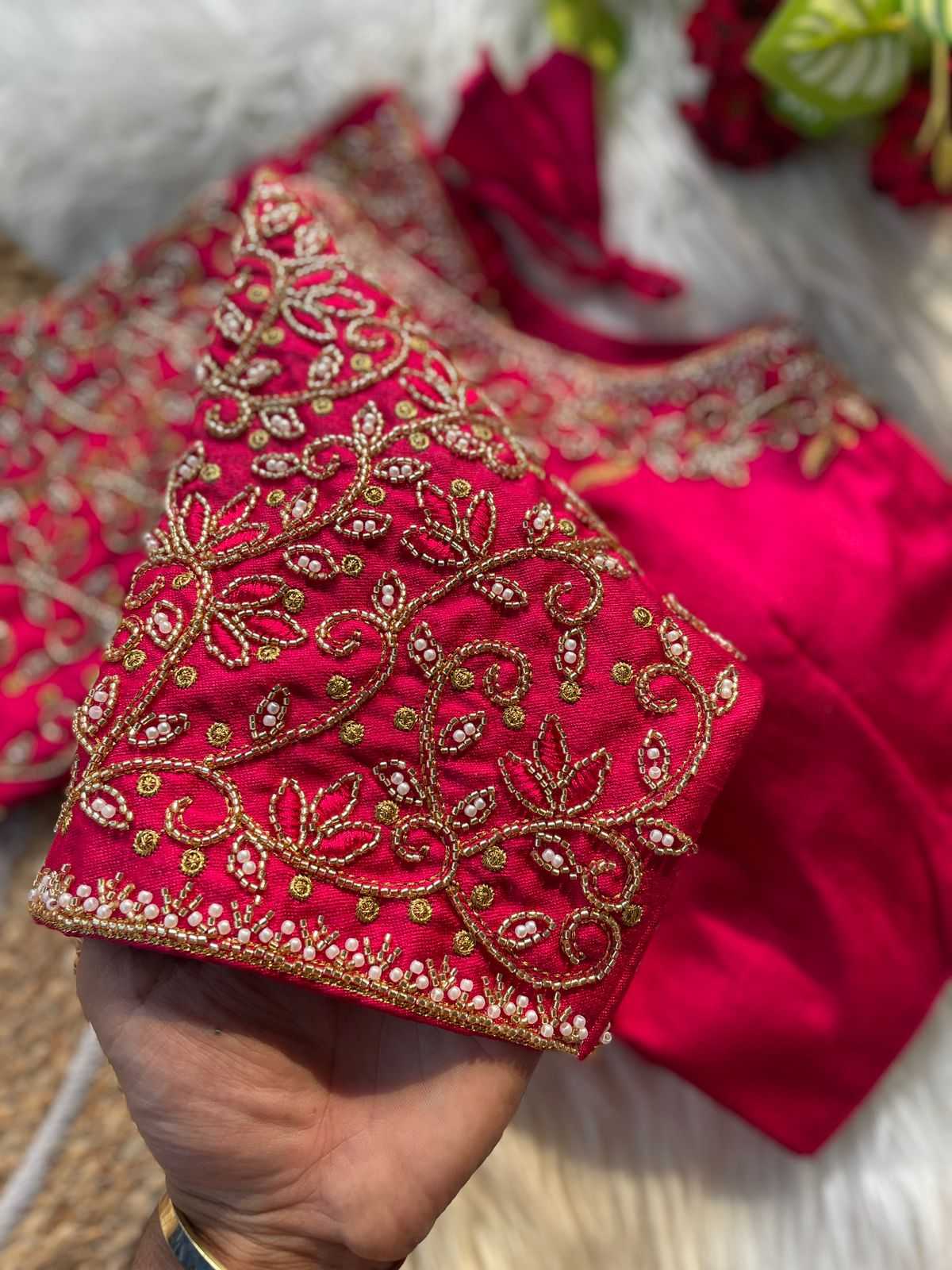 Ynf Heavy Roman Silk KESH426 Anvesha Readymade Blouses Wholesale Blouse Sequence Embroidery Blouse Designer Blouse Manufacturer- Kapda Export