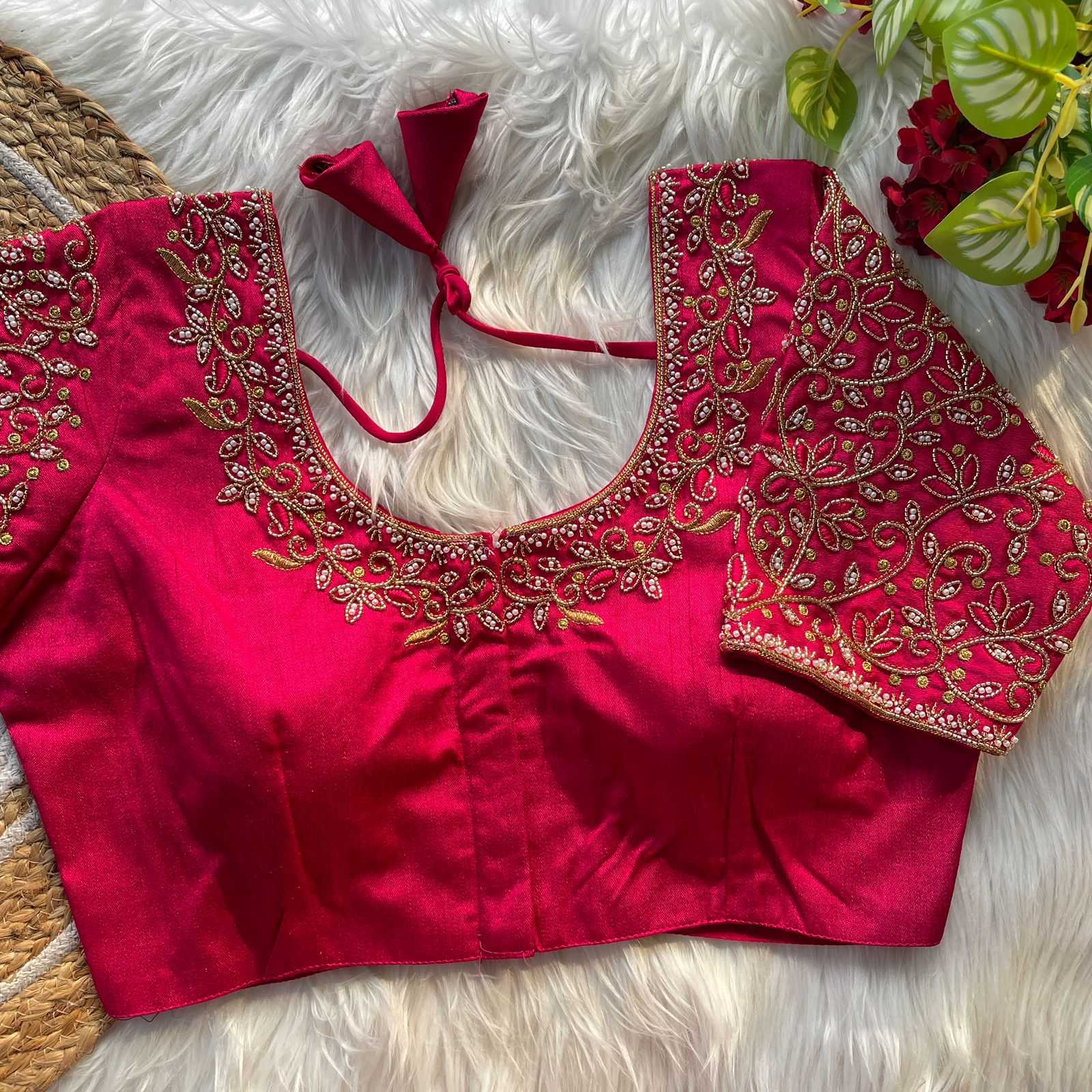 Ynf Heavy Roman Silk KESH426 Anvesha Readymade Blouses Wholesale Blouse Sequence Embroidery Blouse Designer Blouse Manufacturer- Kapda Export