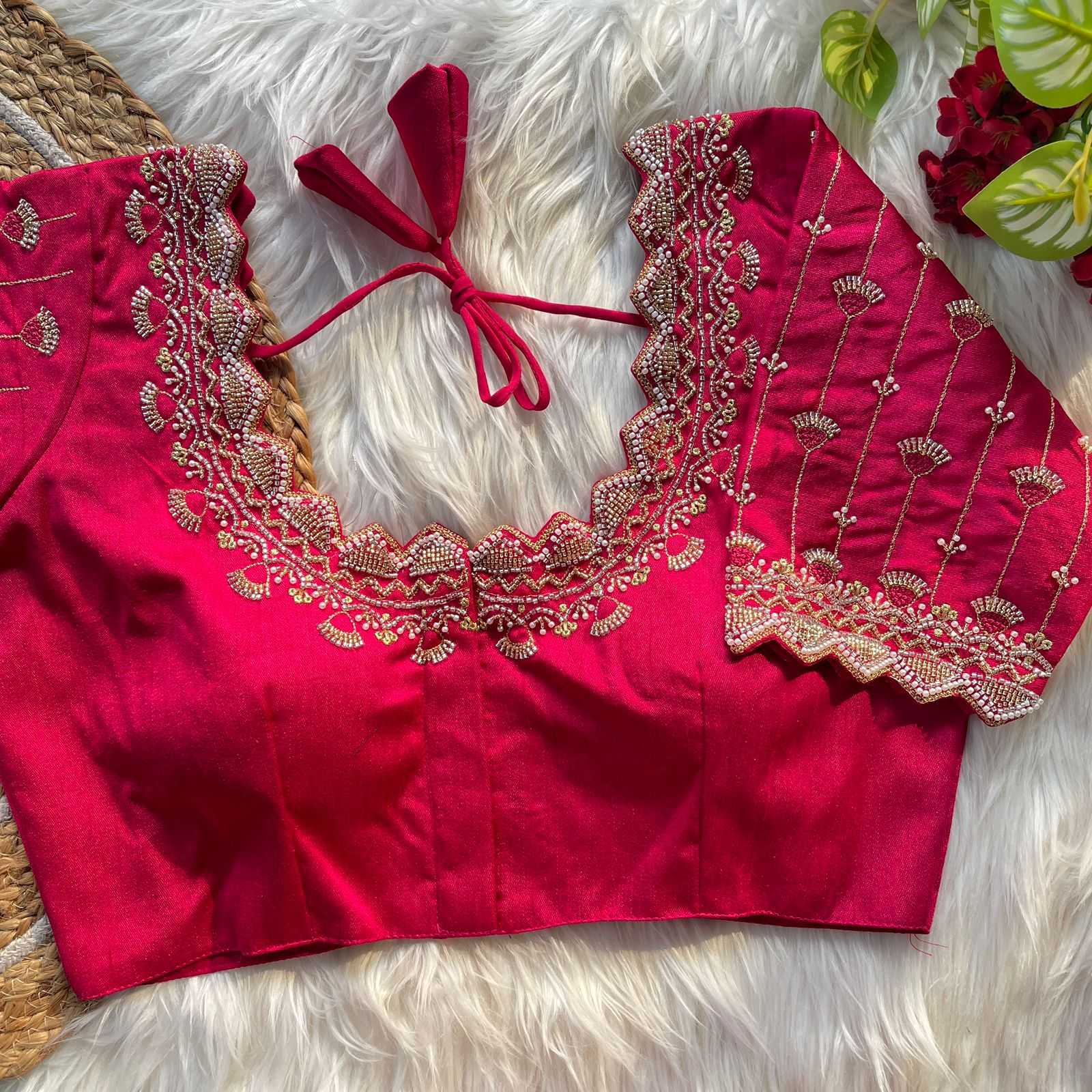 Ynf Heavy Roman Silk KESH426 Anvesha Readymade Blouses Wholesale Blouse Sequence Embroidery Blouse Designer Blouse Manufacturer- Kapda Export