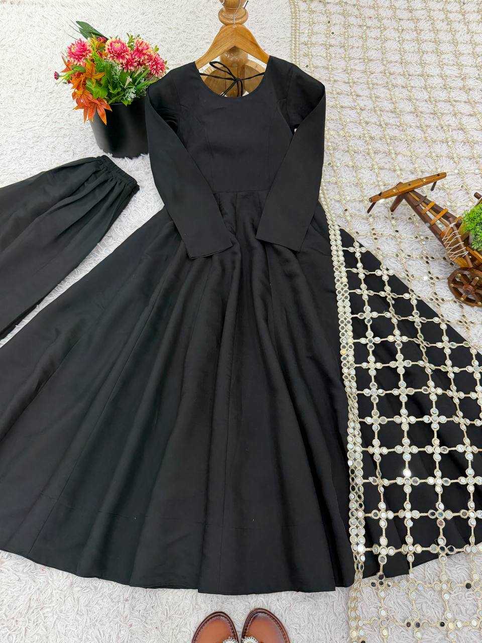 Ynf Heavy Roman Silk KESH499 036 Gowns Festive Collections Wholesale Silk Gowns Gown With Dupatta Full Sleeve Gowns Manufacturer- Kapda Export