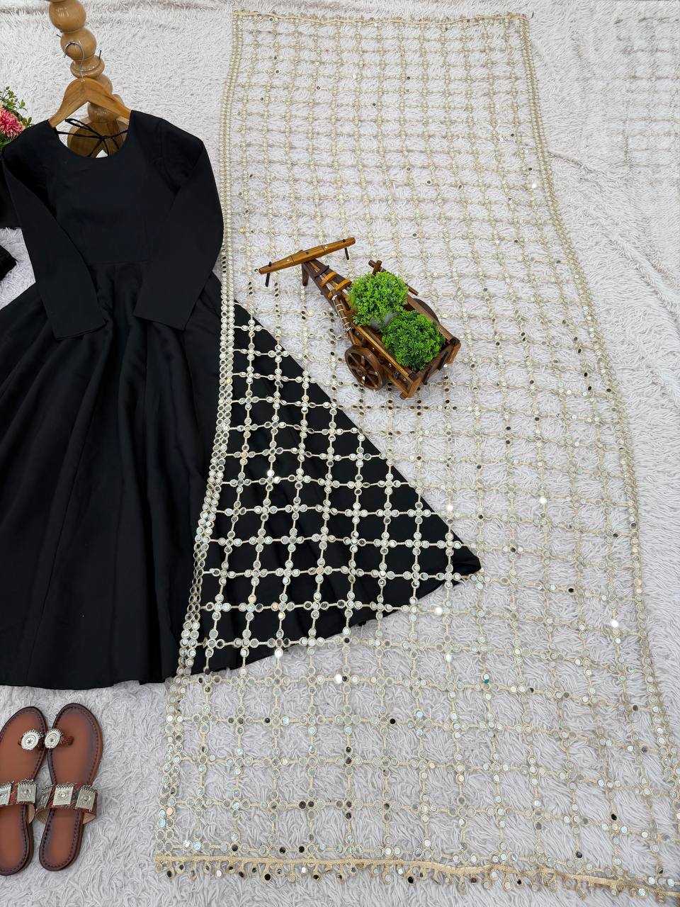 Ynf Heavy Roman Silk KESH499 036 Gowns Festive Collections Wholesale Silk Gowns Gown With Dupatta Full Sleeve Gowns Manufacturer- Kapda Export