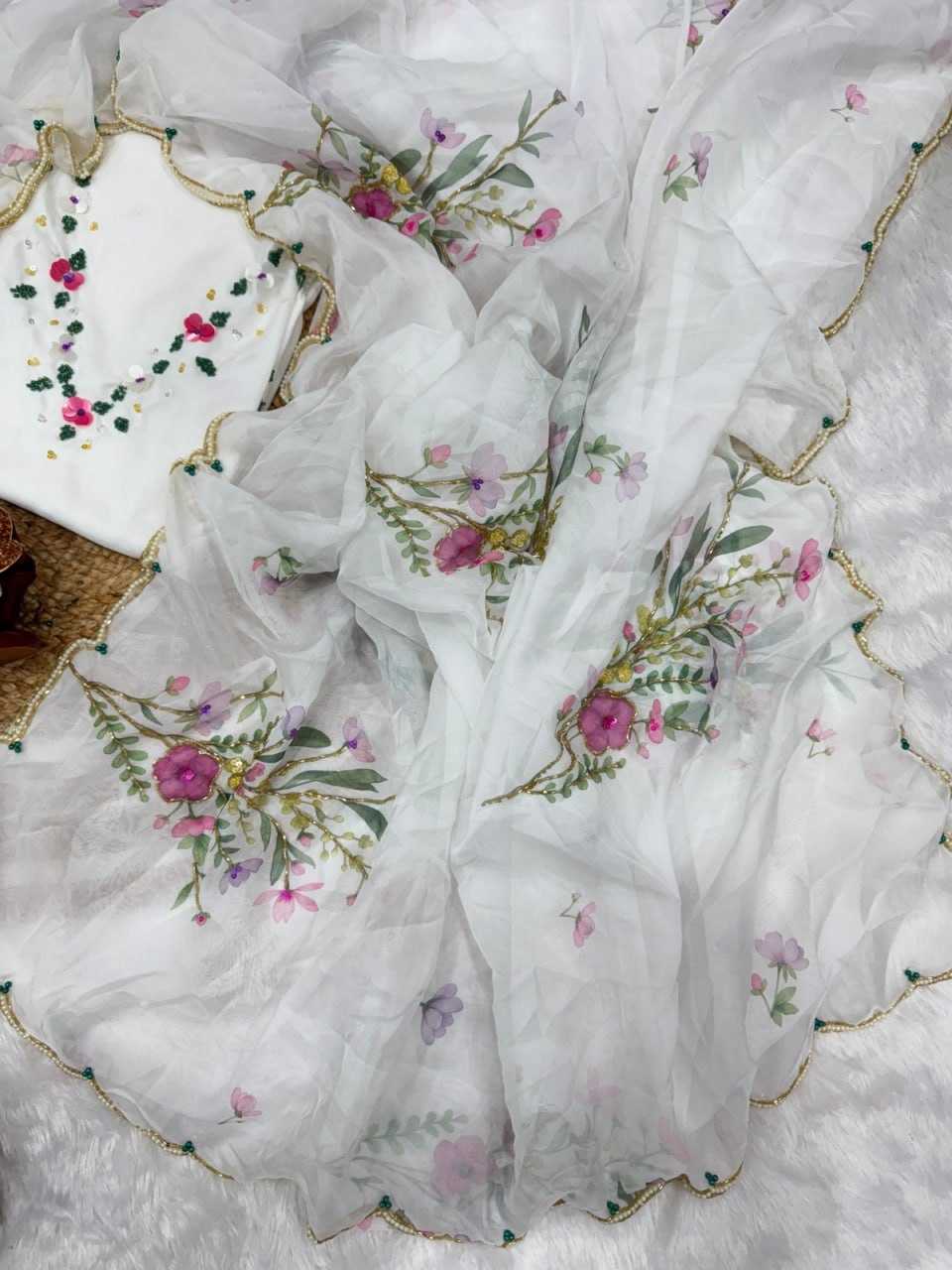 Ynf Heavy Soft KESH651 Kaira Sarees Wholesale Sequence Sarees Hand Work Sarees Heavy Sarees Manufacturer- Kapda Export