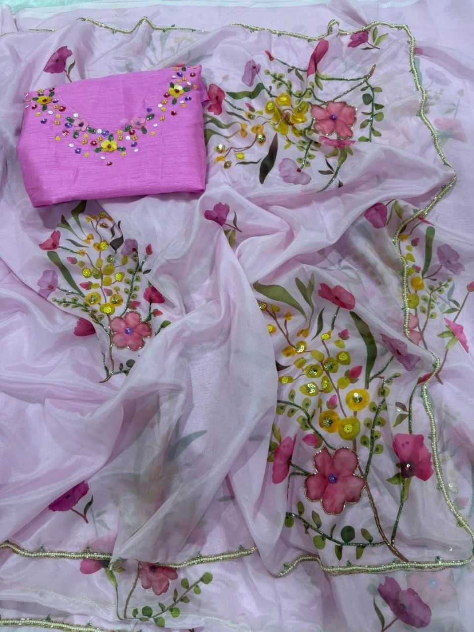 Ynf Heavy Soft KESH651 Kaira Sarees Wholesale Sequence Sarees Hand Work Sarees Heavy Sarees Manufacturer- Kapda Export