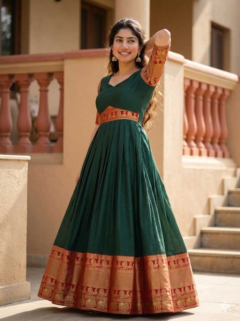 Ynf Jacquard KESH616 187 Gowns Festive Collections Wholesale Fancy Gowns Silk Gowns Lace Gowns Manufacturer- Kapda Export