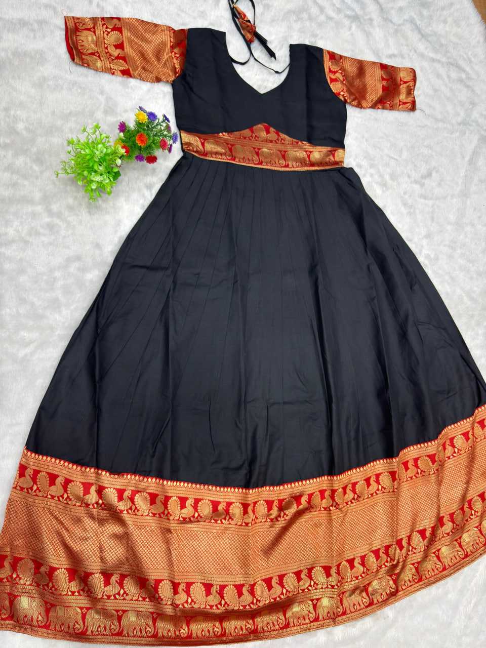 Ynf Jacquard KESH616 187 Gowns Festive Collections Wholesale Fancy Gowns Silk Gowns Lace Gowns Manufacturer- Kapda Export