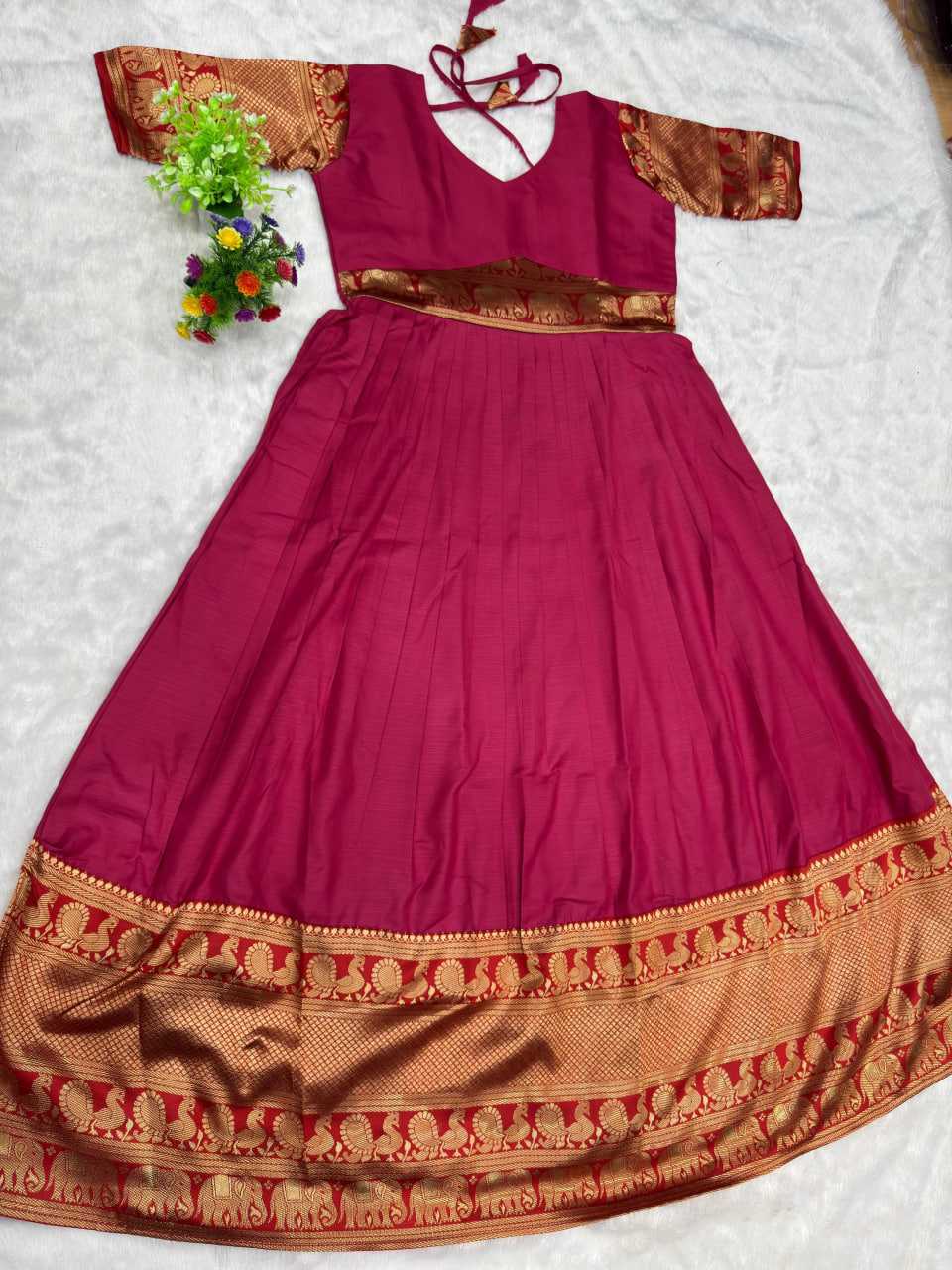 Ynf Jacquard KESH616 187 Gowns Festive Collections Wholesale Fancy Gowns Silk Gowns Lace Gowns Manufacturer- Kapda Export