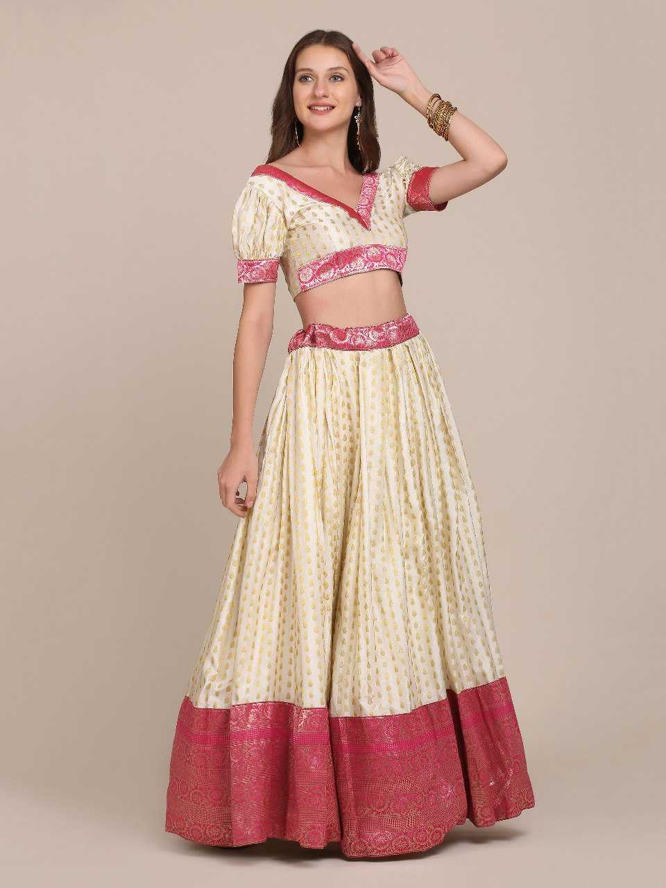 Ynf Jacquard KESH643 1349 Lehengas Festive Collections Wholesale Lehenga With Dupatta Lehenga With Blouse White Lehenga Manufacturer- Kapda Export