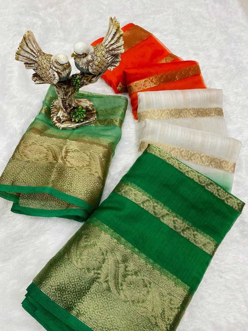 Ynf Jacquard Organza KESH577 781 Sarees Festive Collections Wholesale Organza Sarees Indian Sarees Independence Day Collections Manufacturer- Kapda Export